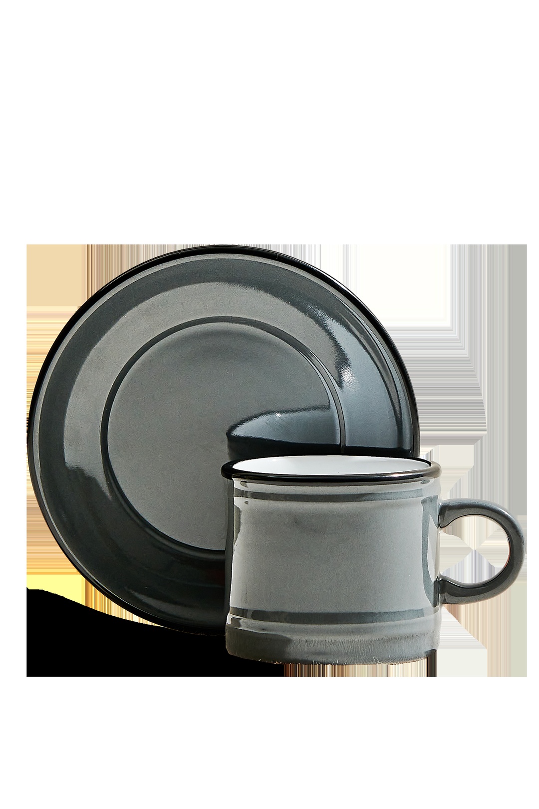 Electrum Seramik Espresso Fincanı Gri