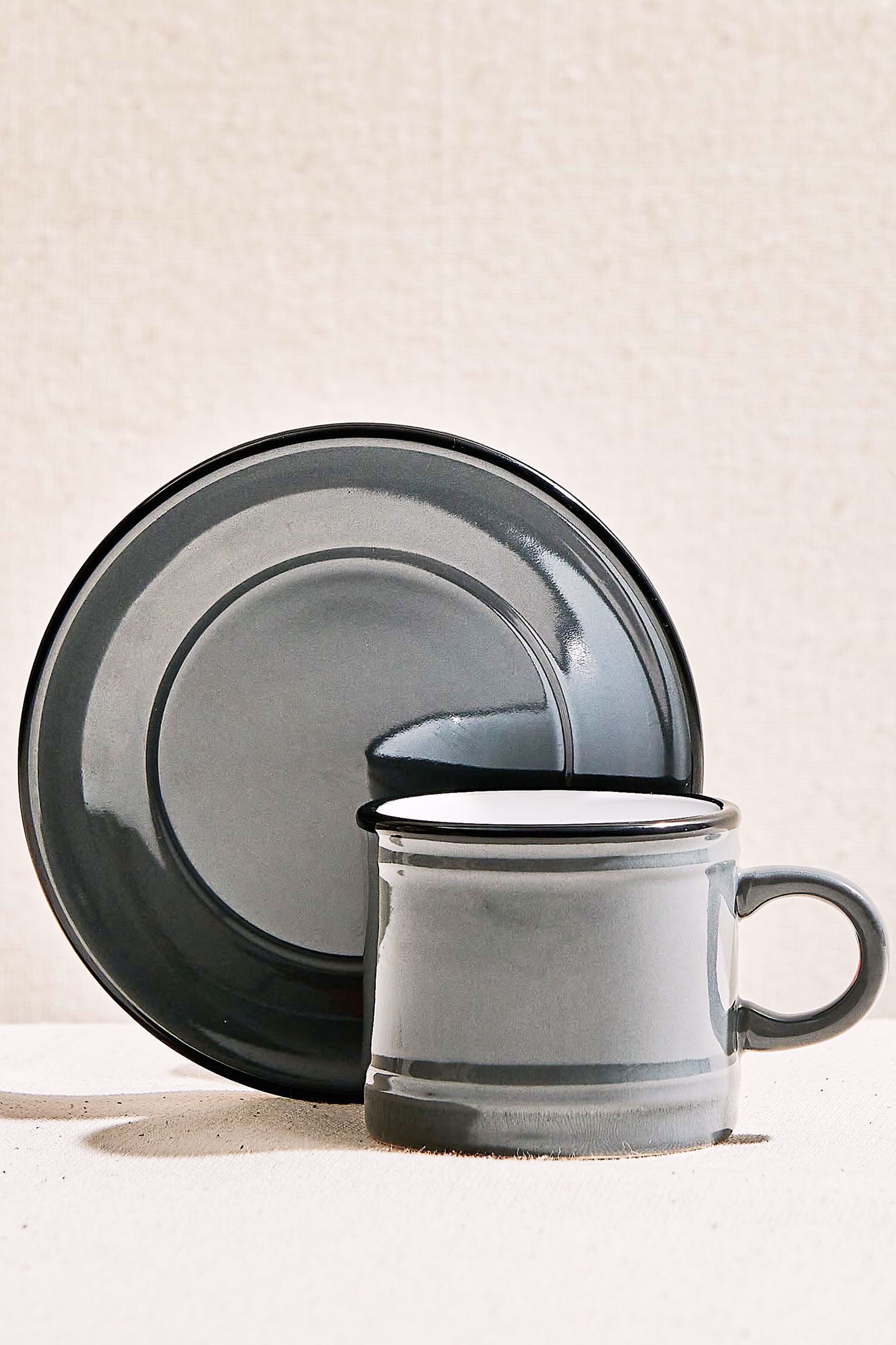 Electrum Seramik Espresso Fincanı Gri