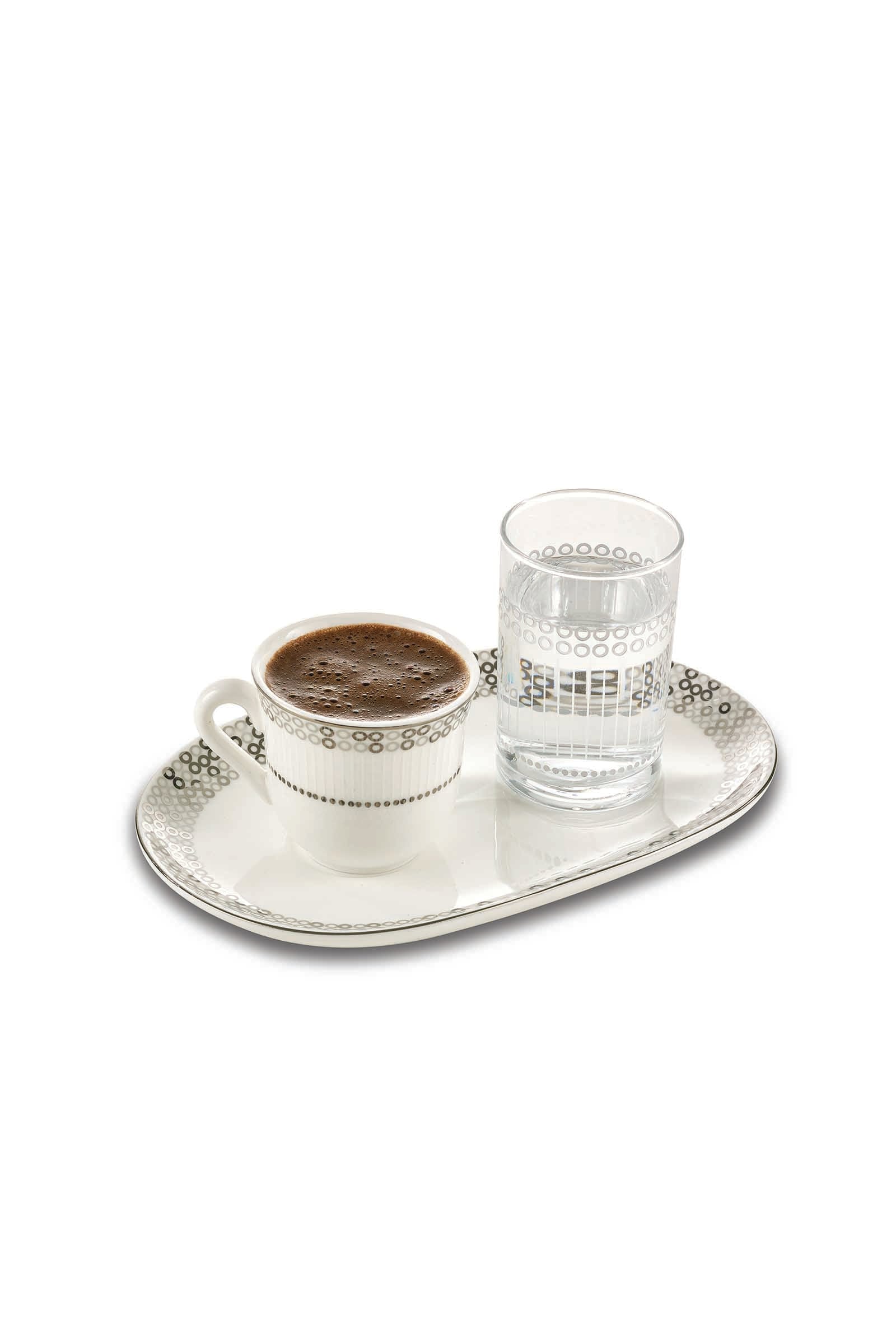 Silver Zoom Porselen Fincan Ve Bardağı