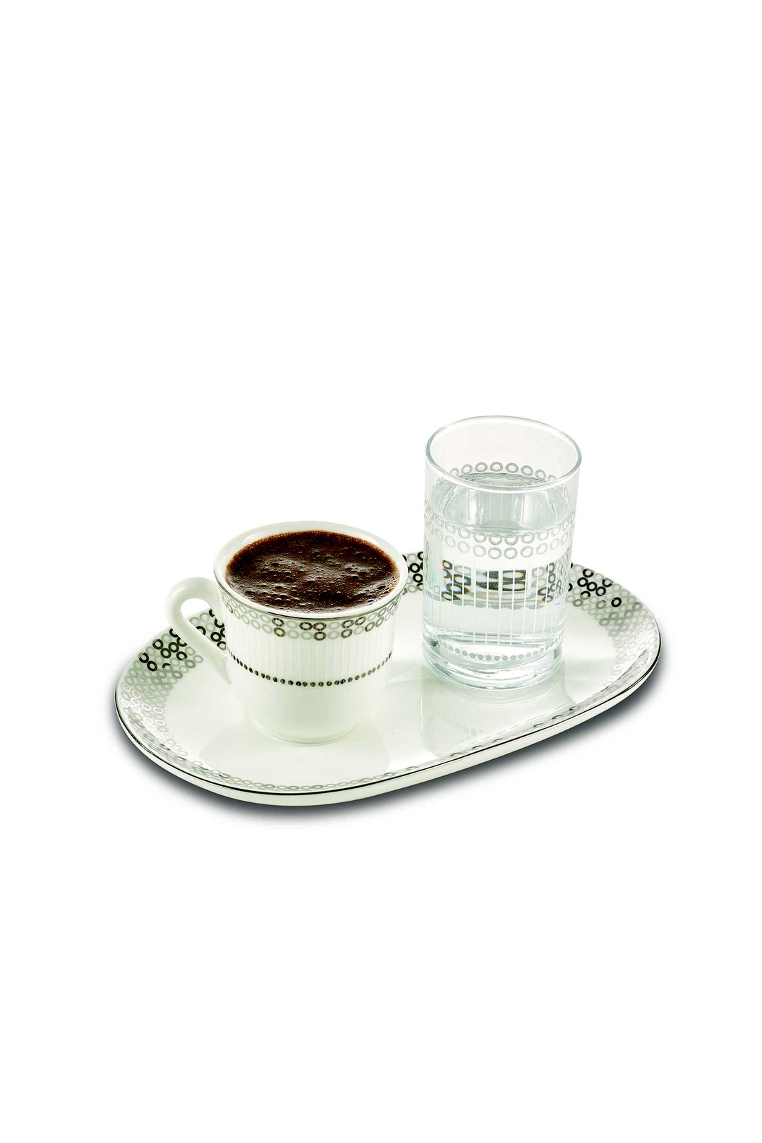 Silver Zoom Porselen Fincan Ve Bardağı