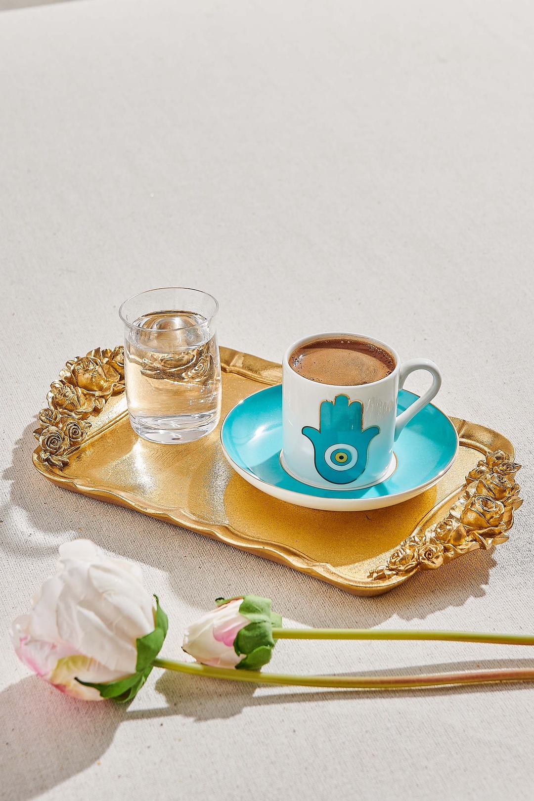 Bereket Porselen Kahve Fincanı Turkuaz