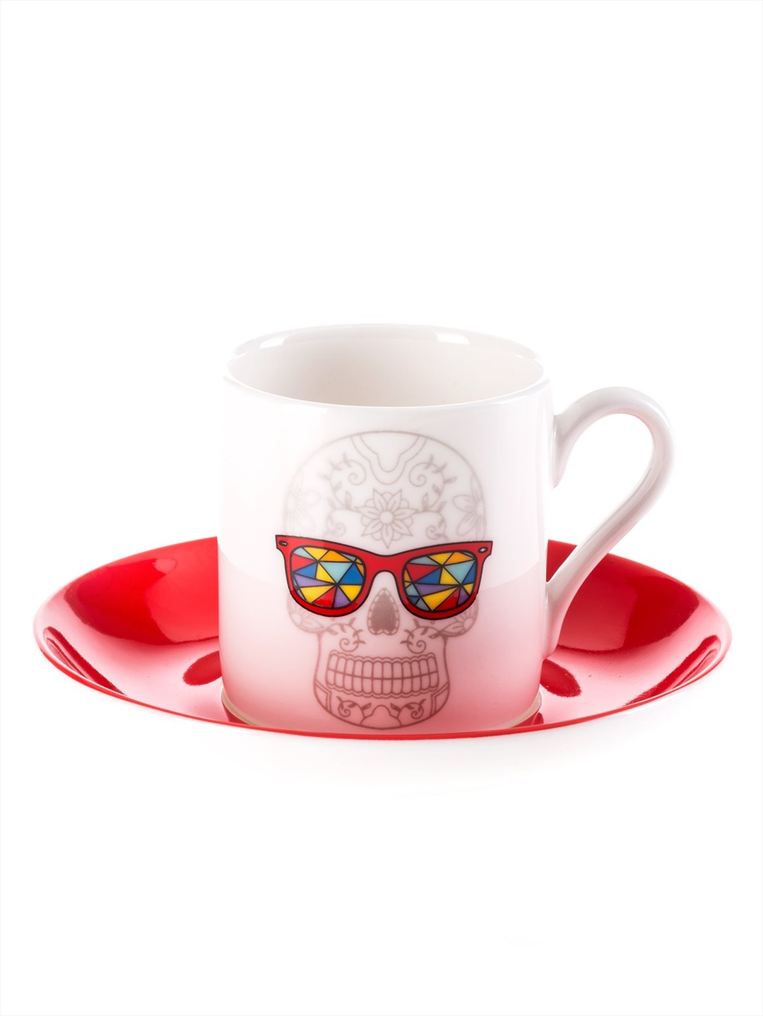 Sunshine Porselen Espresso Fincanı Kırmızı