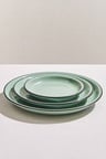 Olive Electrum Seramik Yemek Tabağı