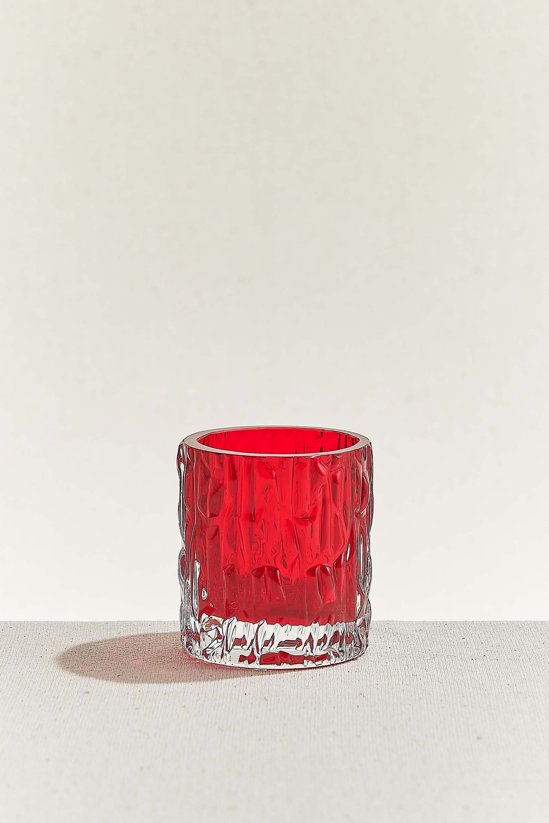 Kabuk Tealight Mumluk 7 cm Kırmızı