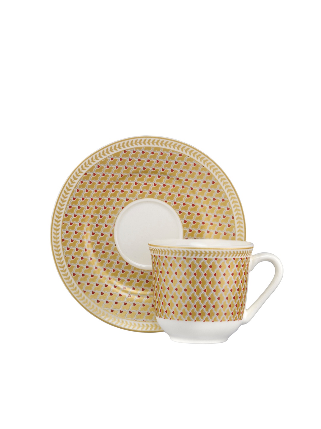 Keyif Porselen Espresso Fincanı Gold