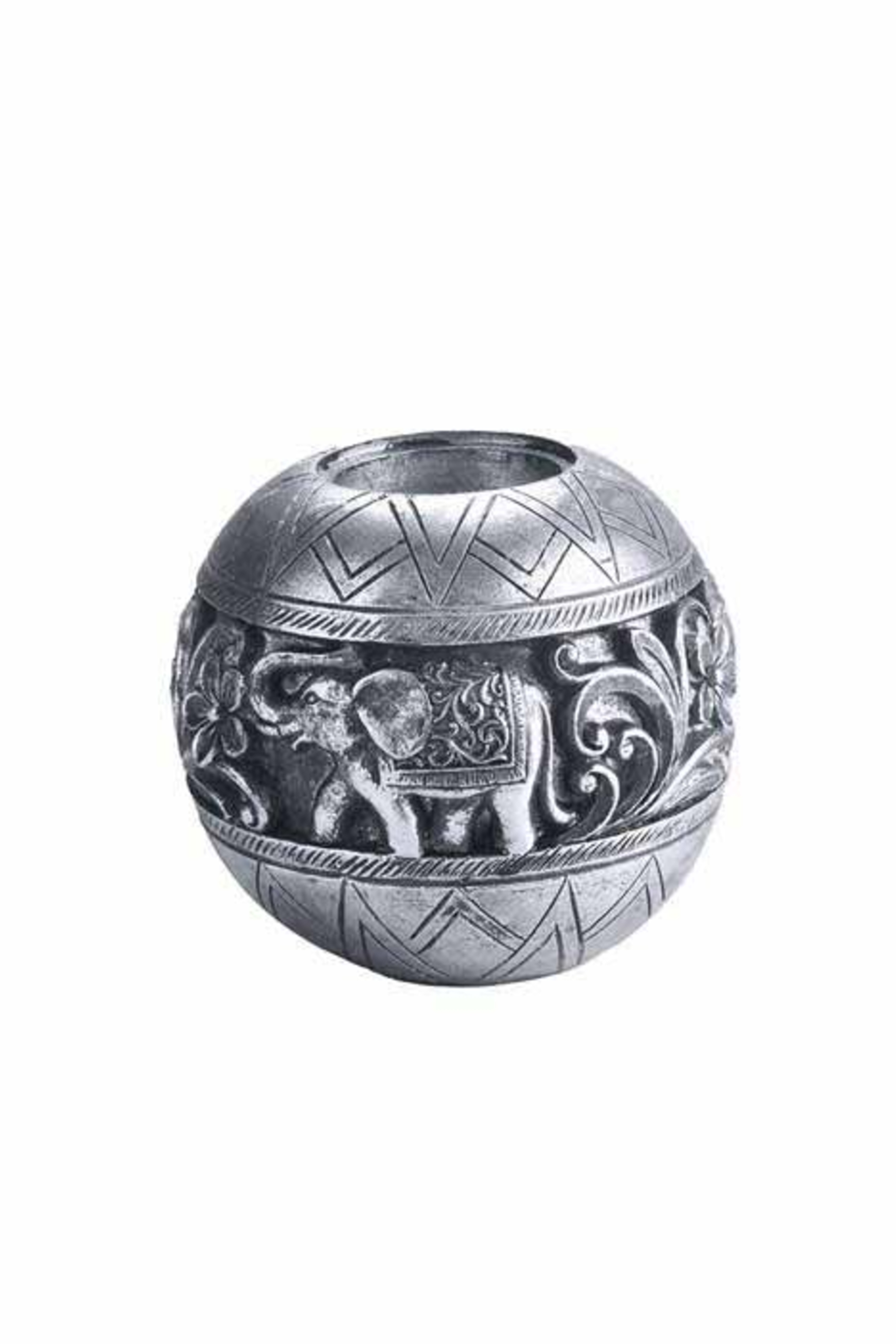 Fil Tealight Mumluk Silver