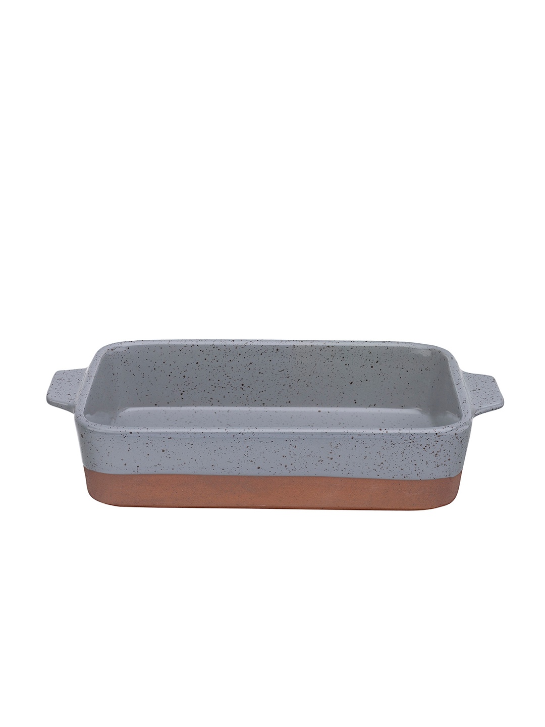Gri Mate Seramik Fırın Kabı 28 cm