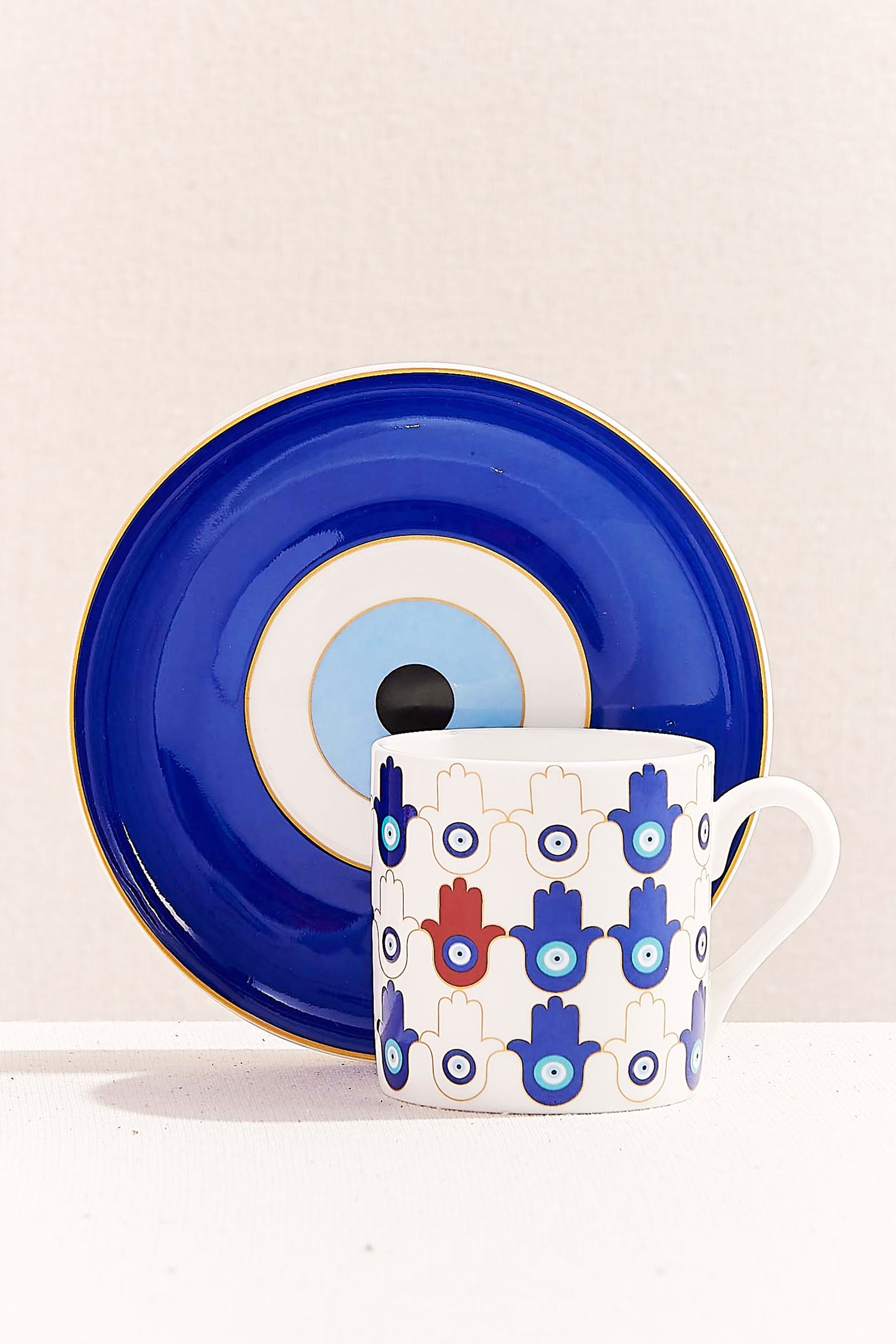 Bereket Porselen Espresso Fincanı Lacivert 100 cc