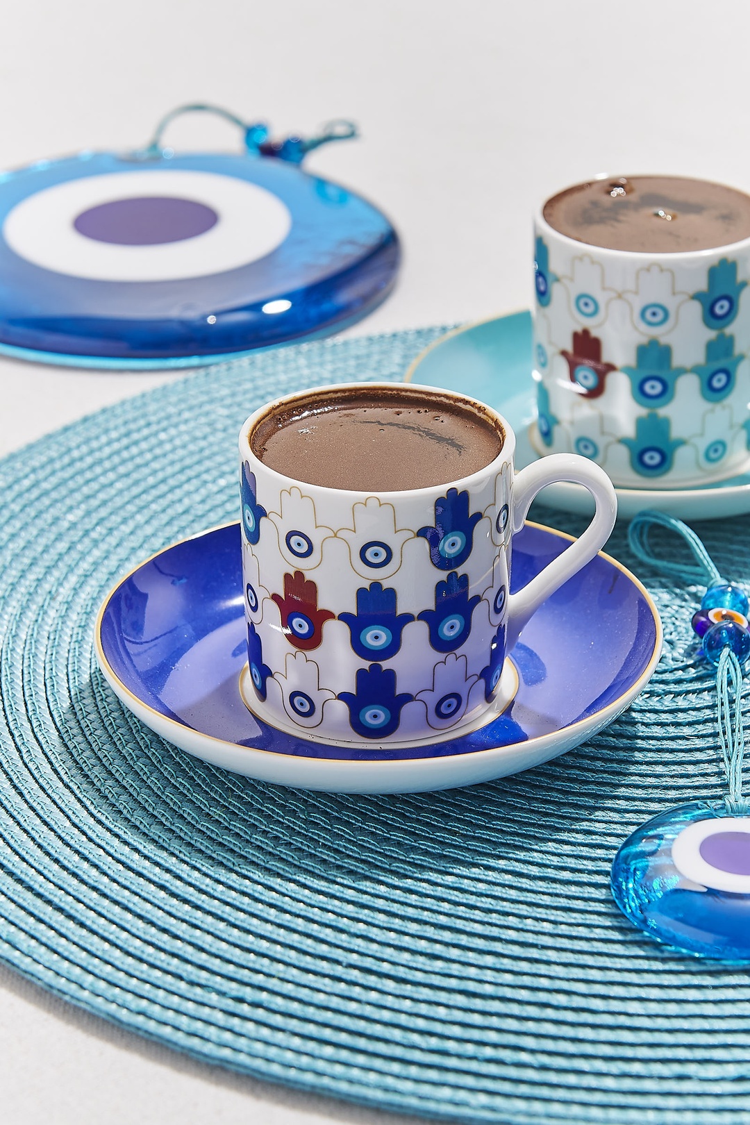 Bereket Porselen Espresso Fincanı Lacivert 100 cc