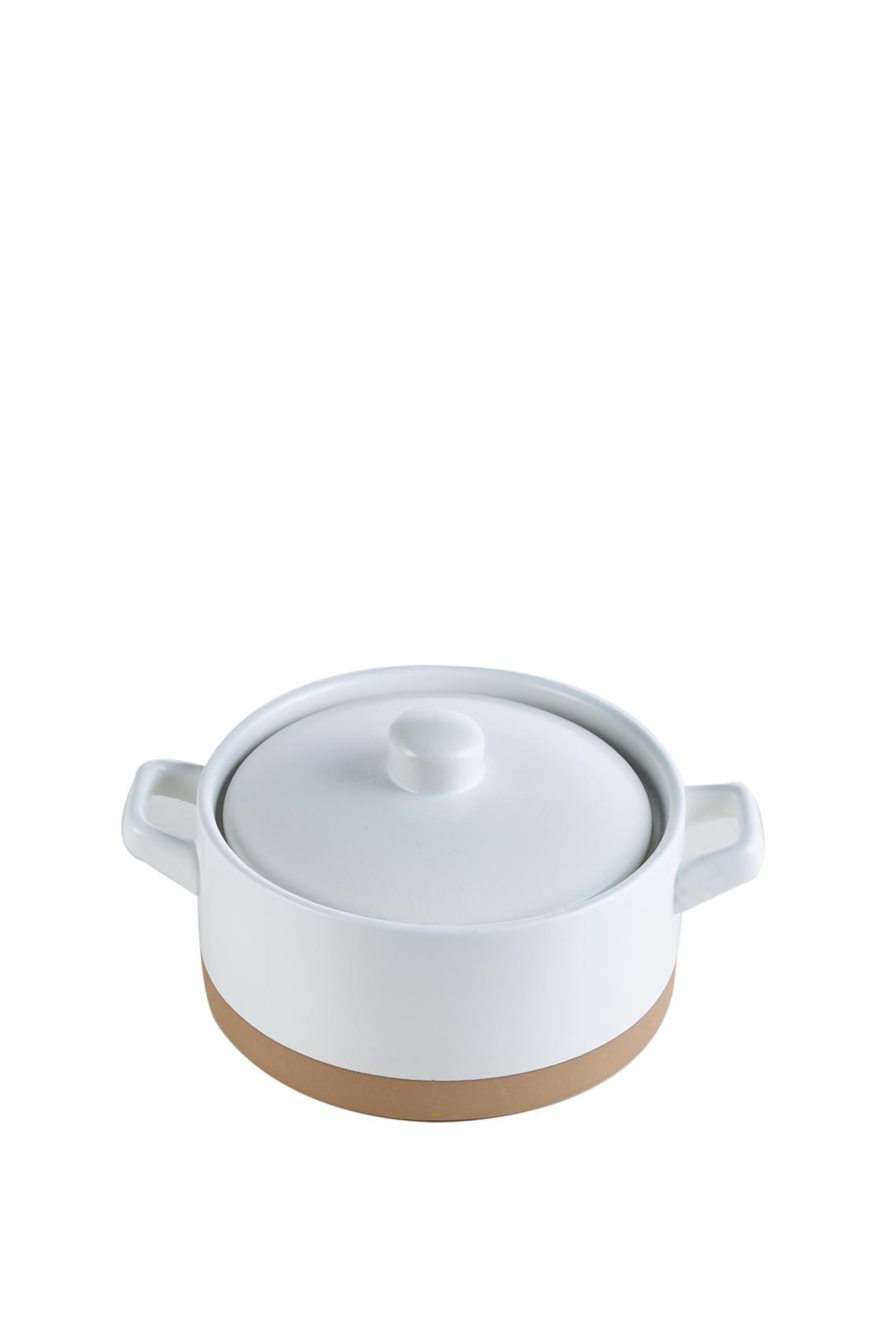 Norge Seramik Servis Tencere 16 cm Beyaz