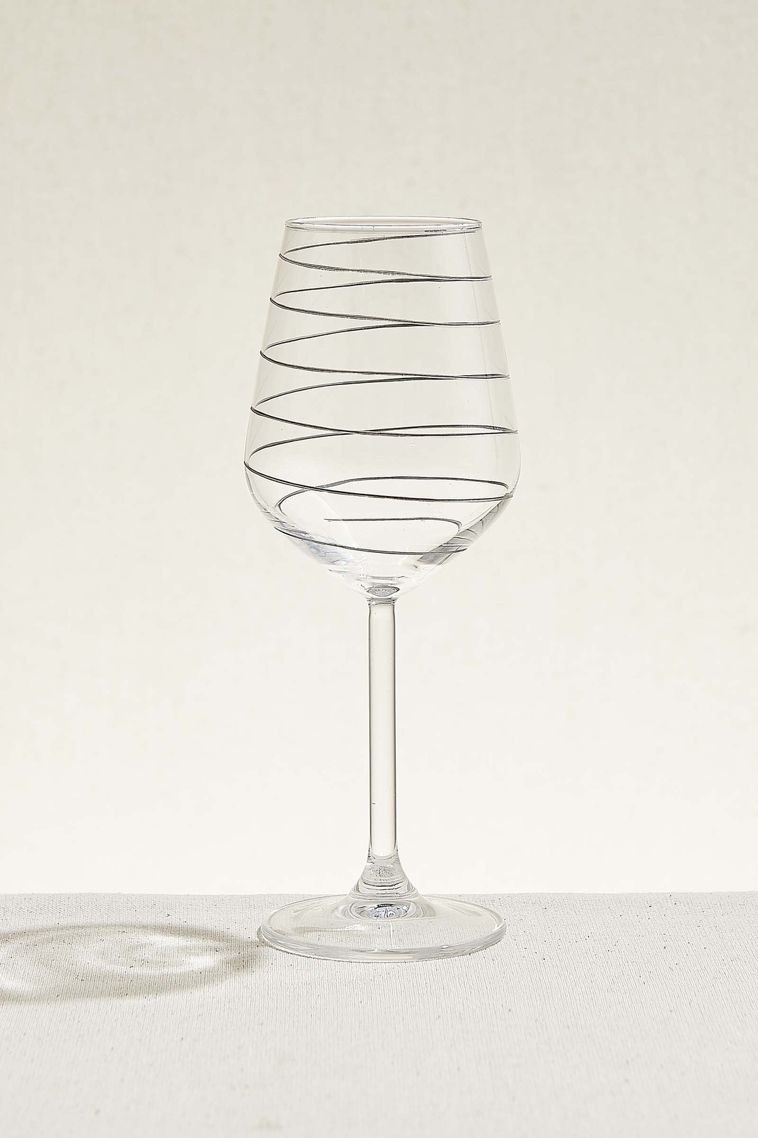 Spiral Şarap Kadehi Silver