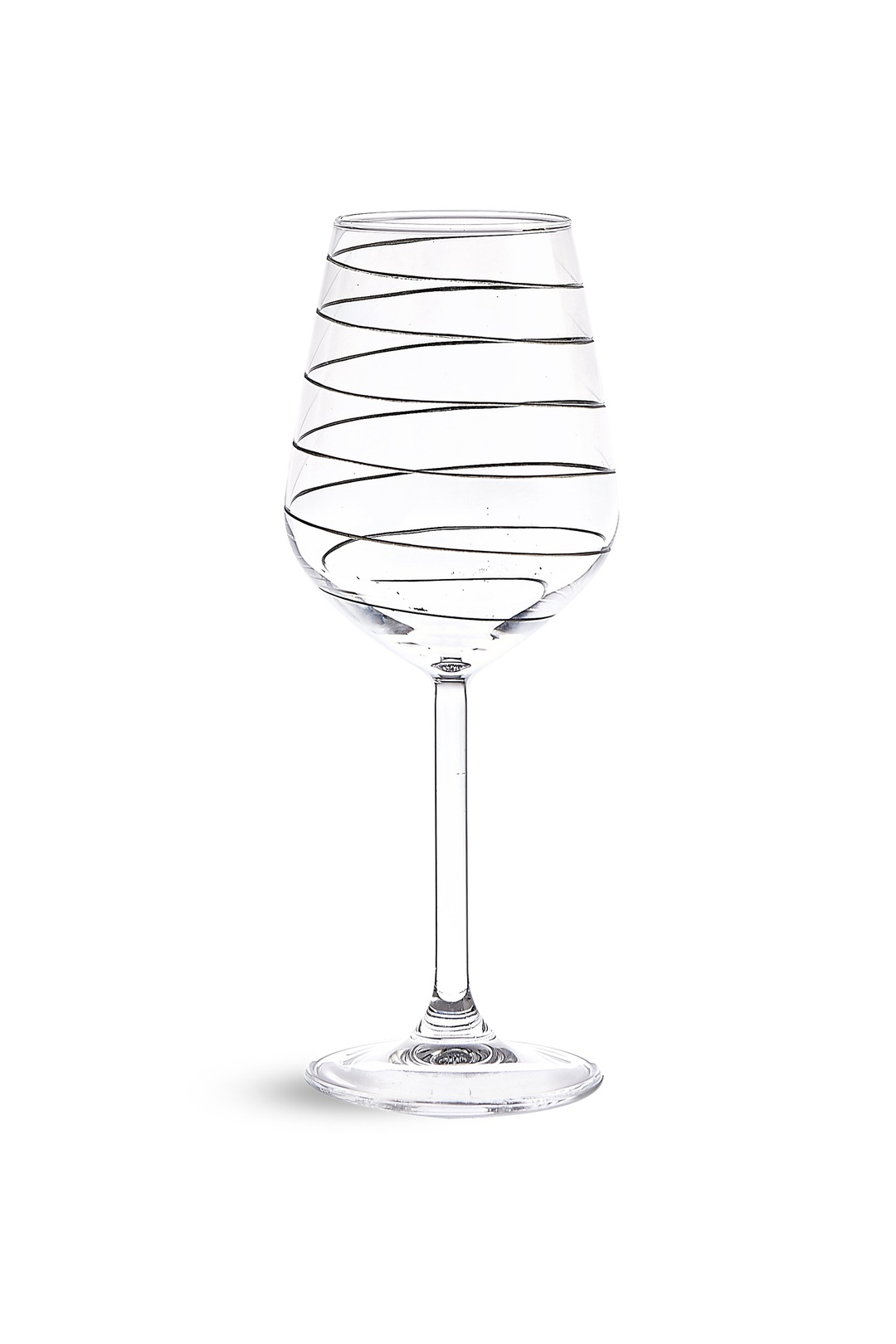 Spiral Şarap Kadehi Silver