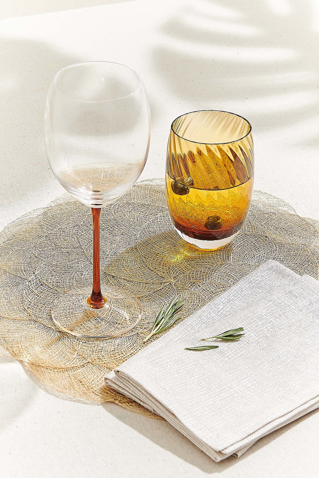 Optikli Su Bardağı Amber