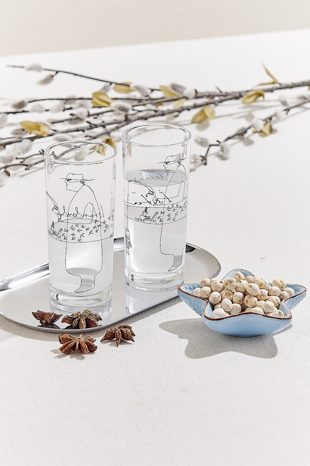 Behiç Ak Rakı Bardağı Seti 2'li