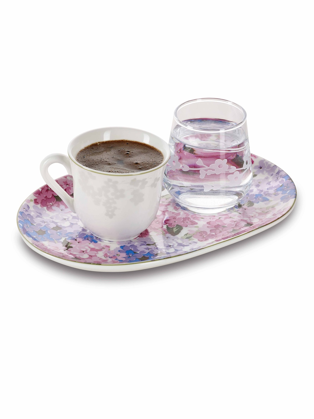 Beyaz Bloom Porselen Fincan Ve Bardağı