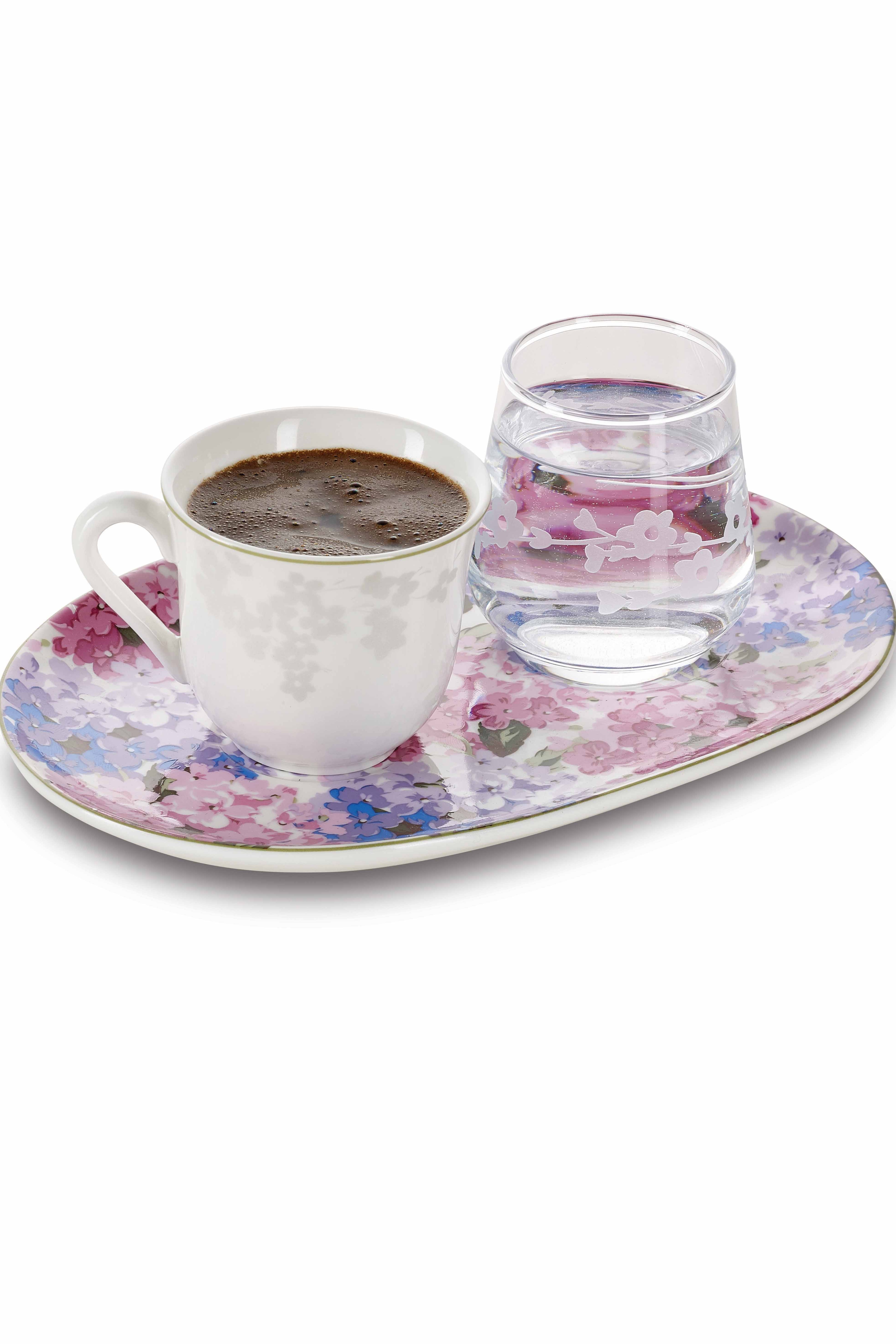 Beyaz Bloom Porselen Fincan Ve Bardağı