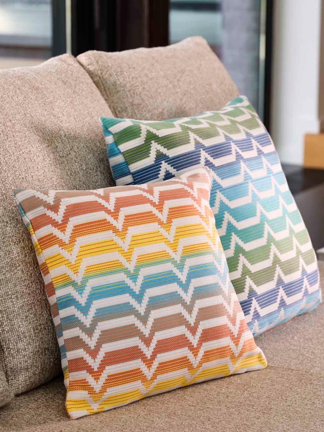 Zig Zag Outdoor Yastık 40x40 cm