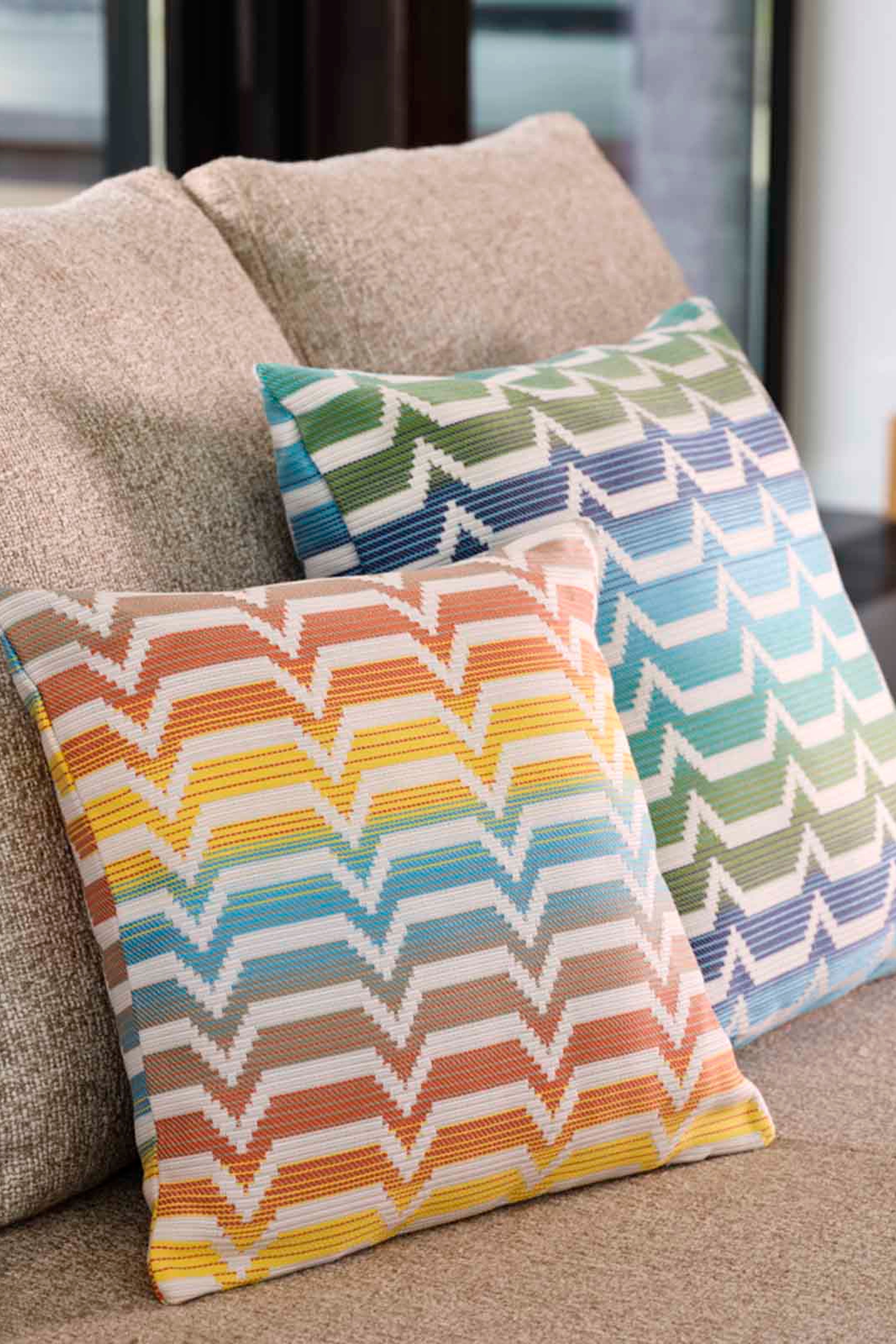 Zig Zag Outdoor Yastık 40x40 cm