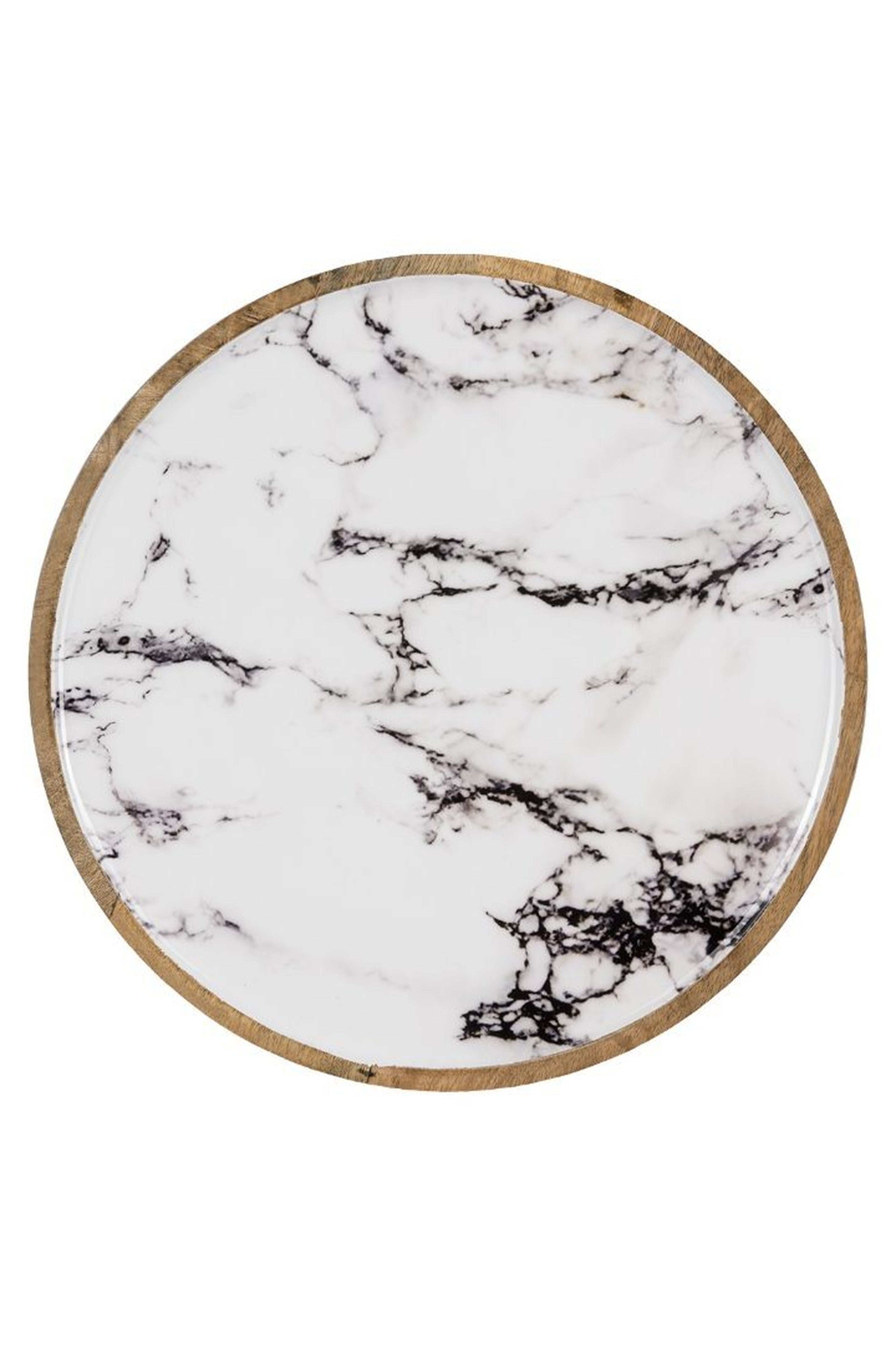 Wooden Marble Decorative Plate M