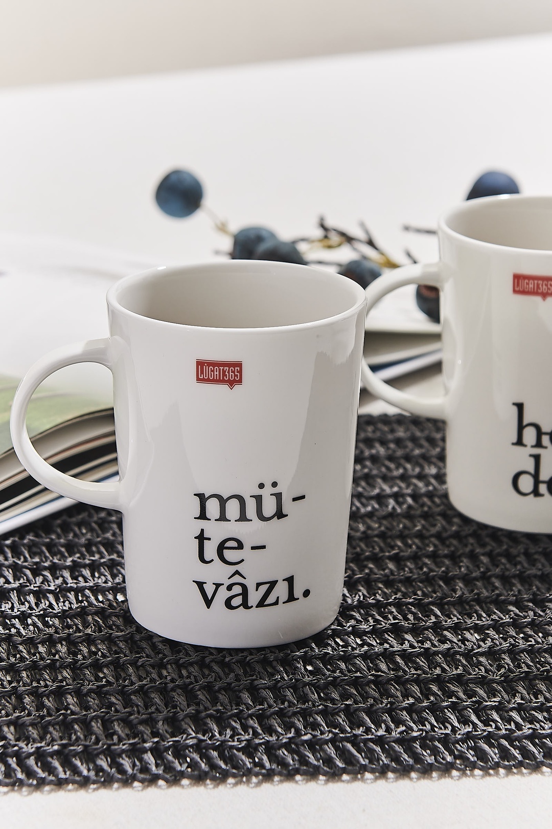 Krem Mütevazı Porselen Kupa