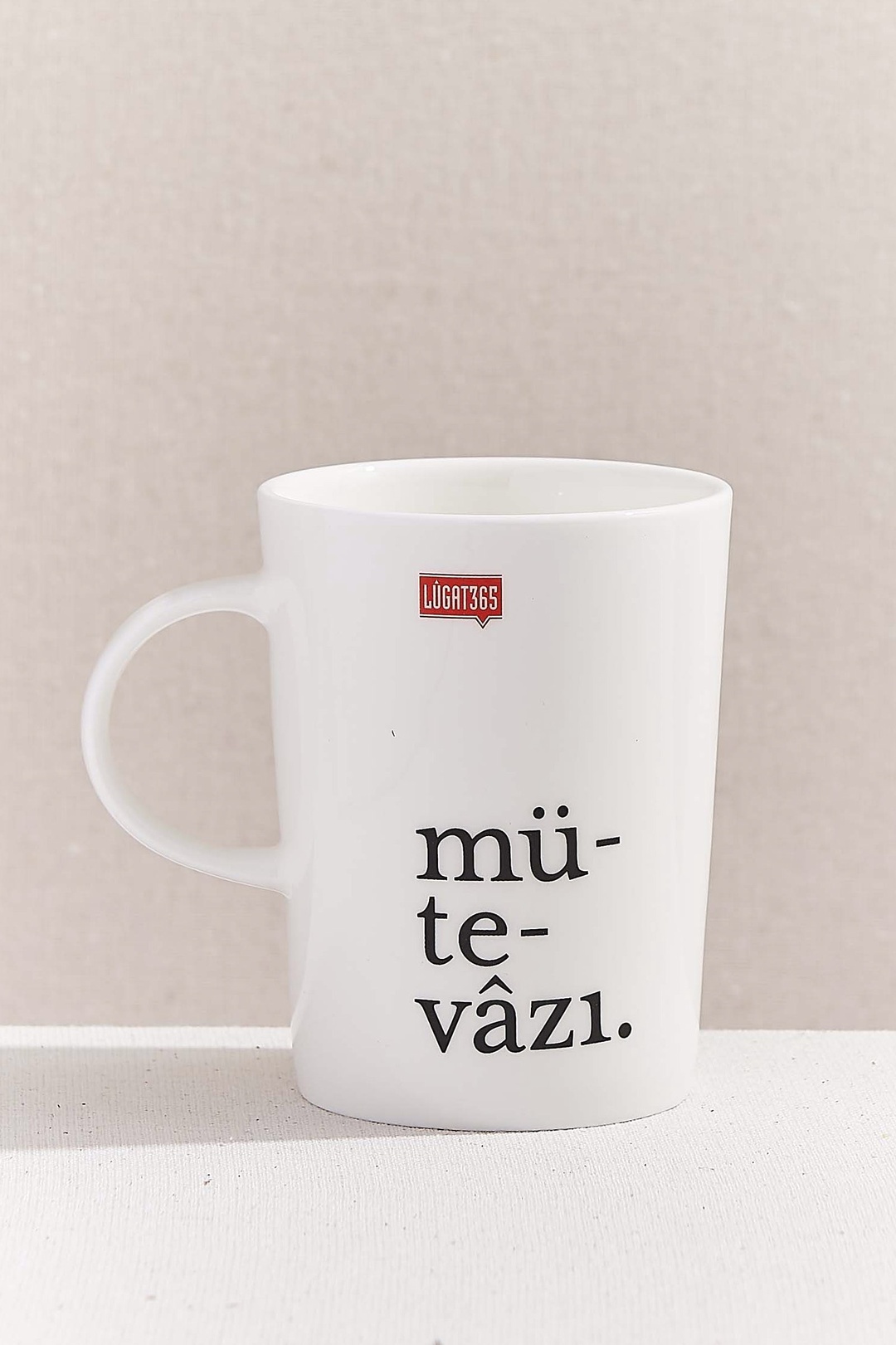Krem Mütevazı Porselen Kupa