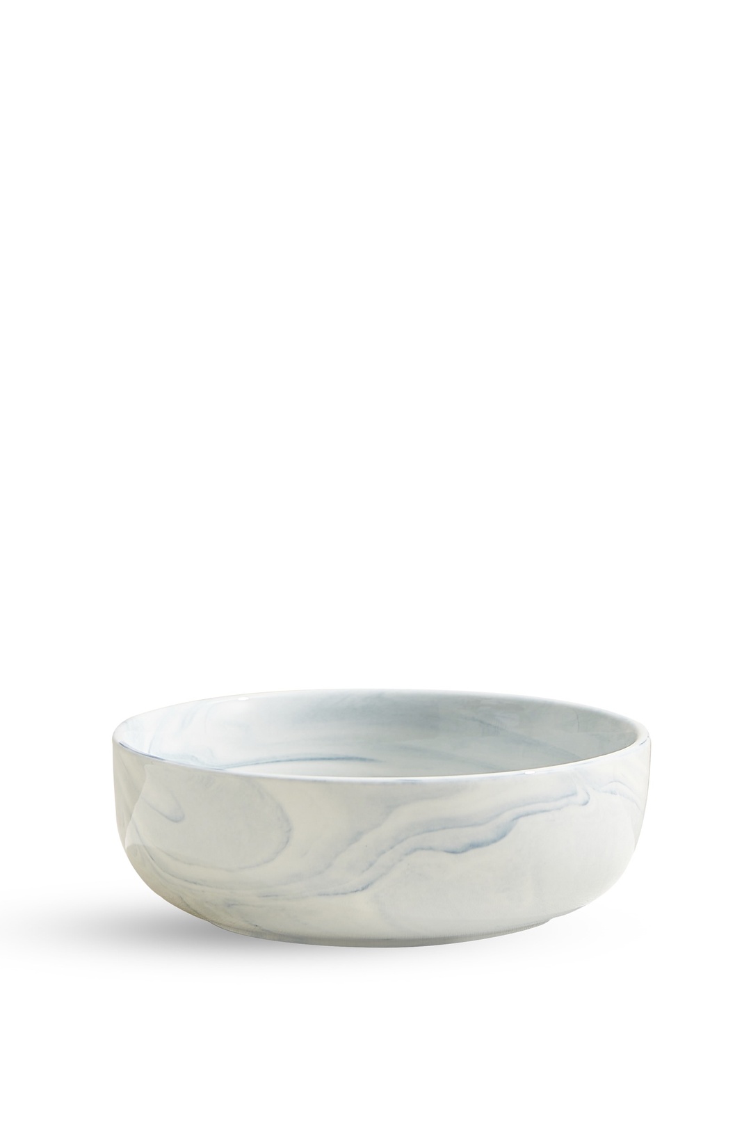 Marble Porselen Salata Kase Mavi