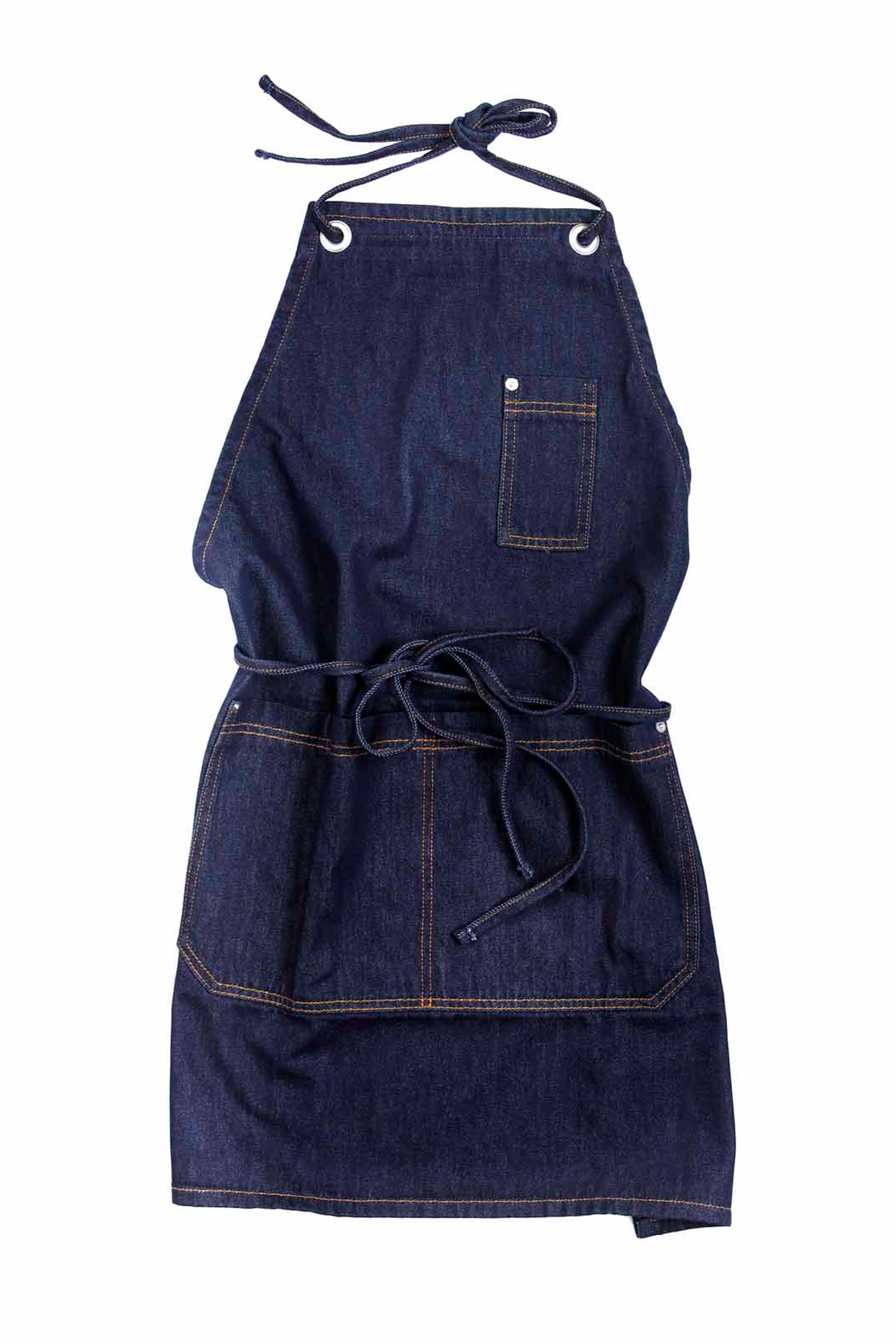 Navy Blue Denim Kitchen Apron