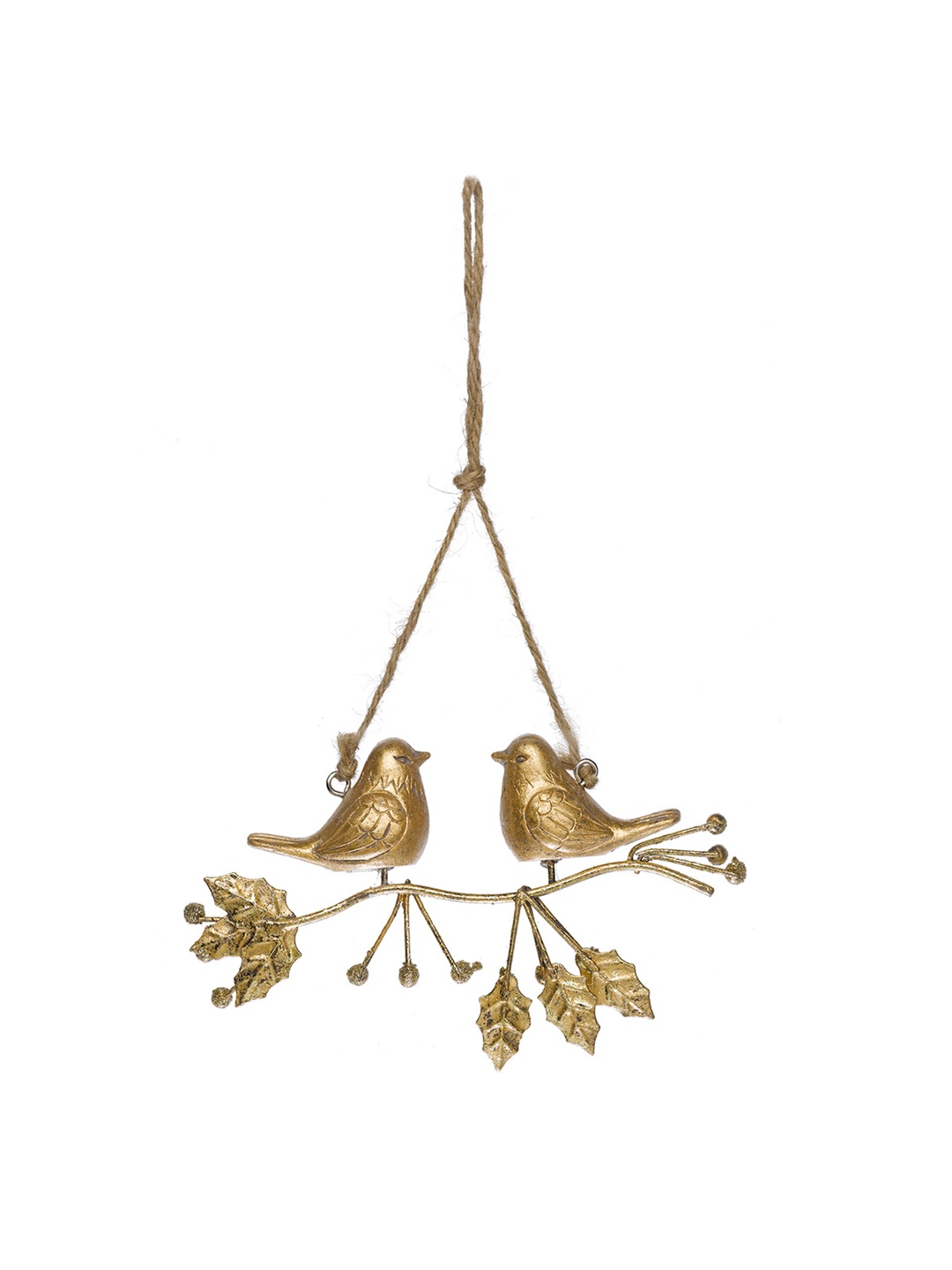 Bird Love Duvar Süsü Gold