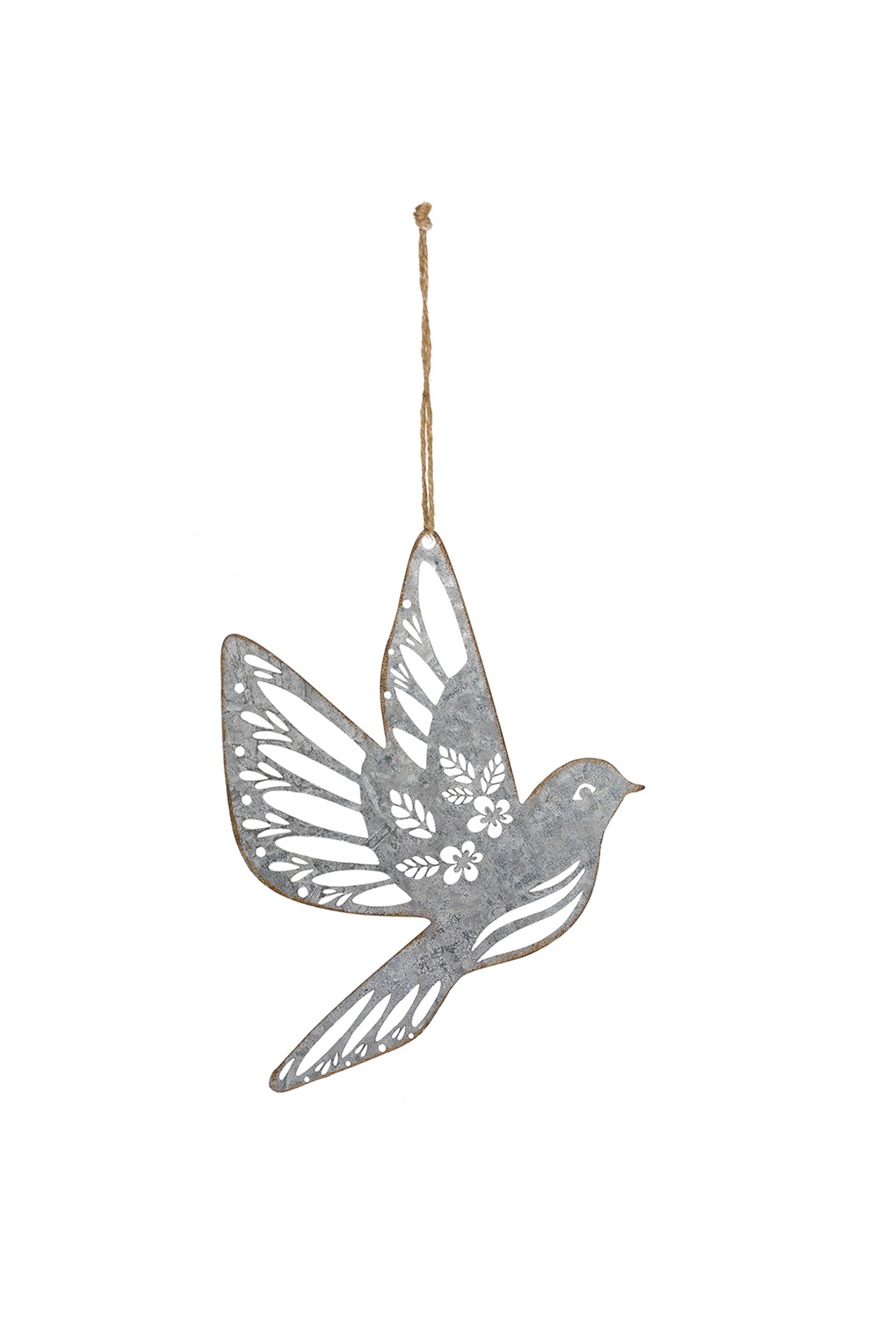 Silver Freedom Metal Wall Ornament