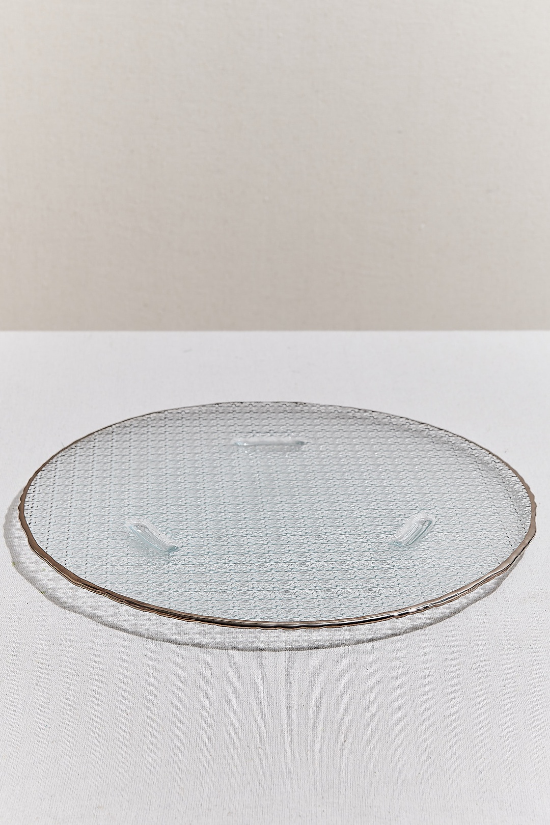 Frosted Glass Cheese Plate Platin 34 cm Price - Paşabahçe