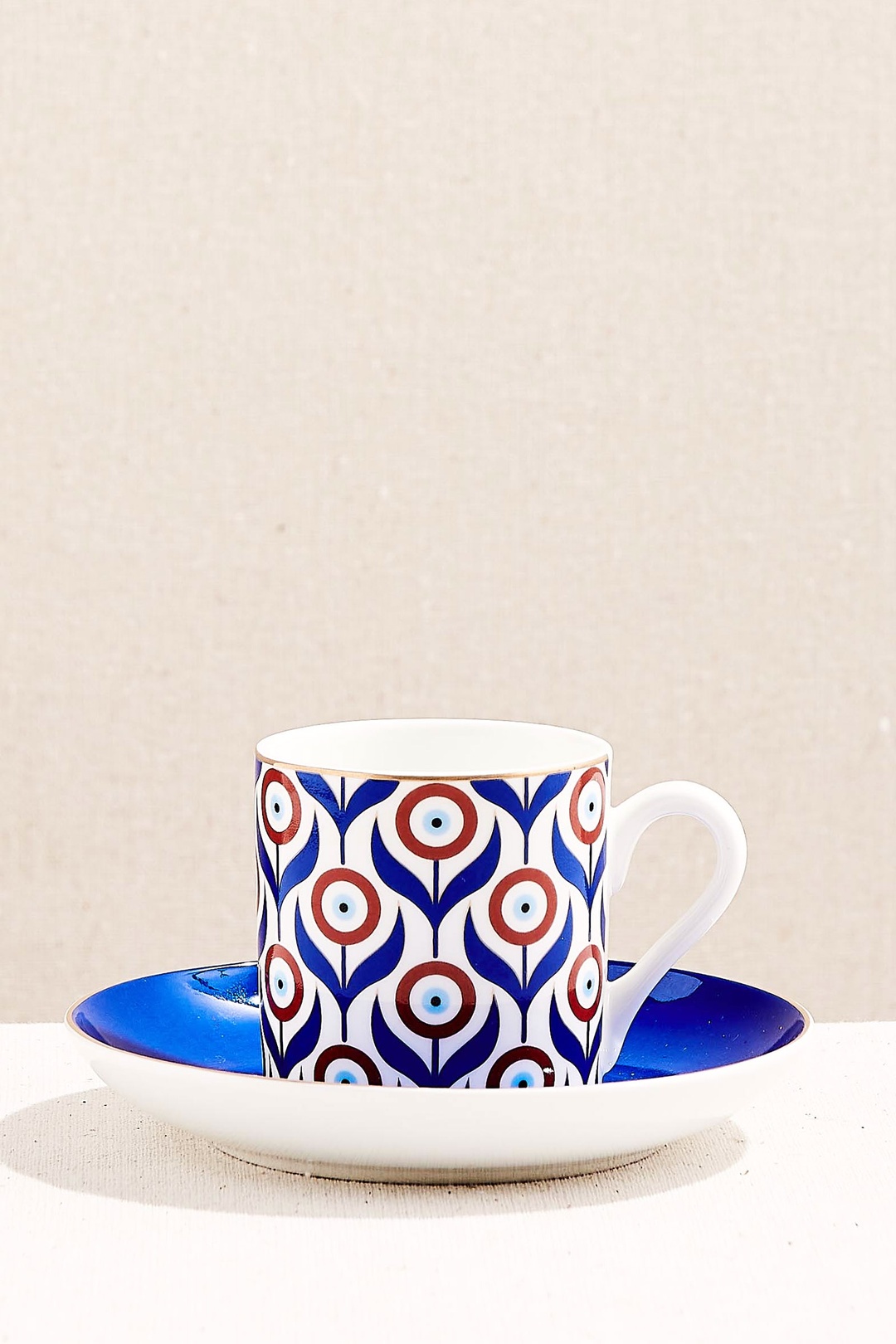Nazar Çiçeği Porselen Espresso Fincanı