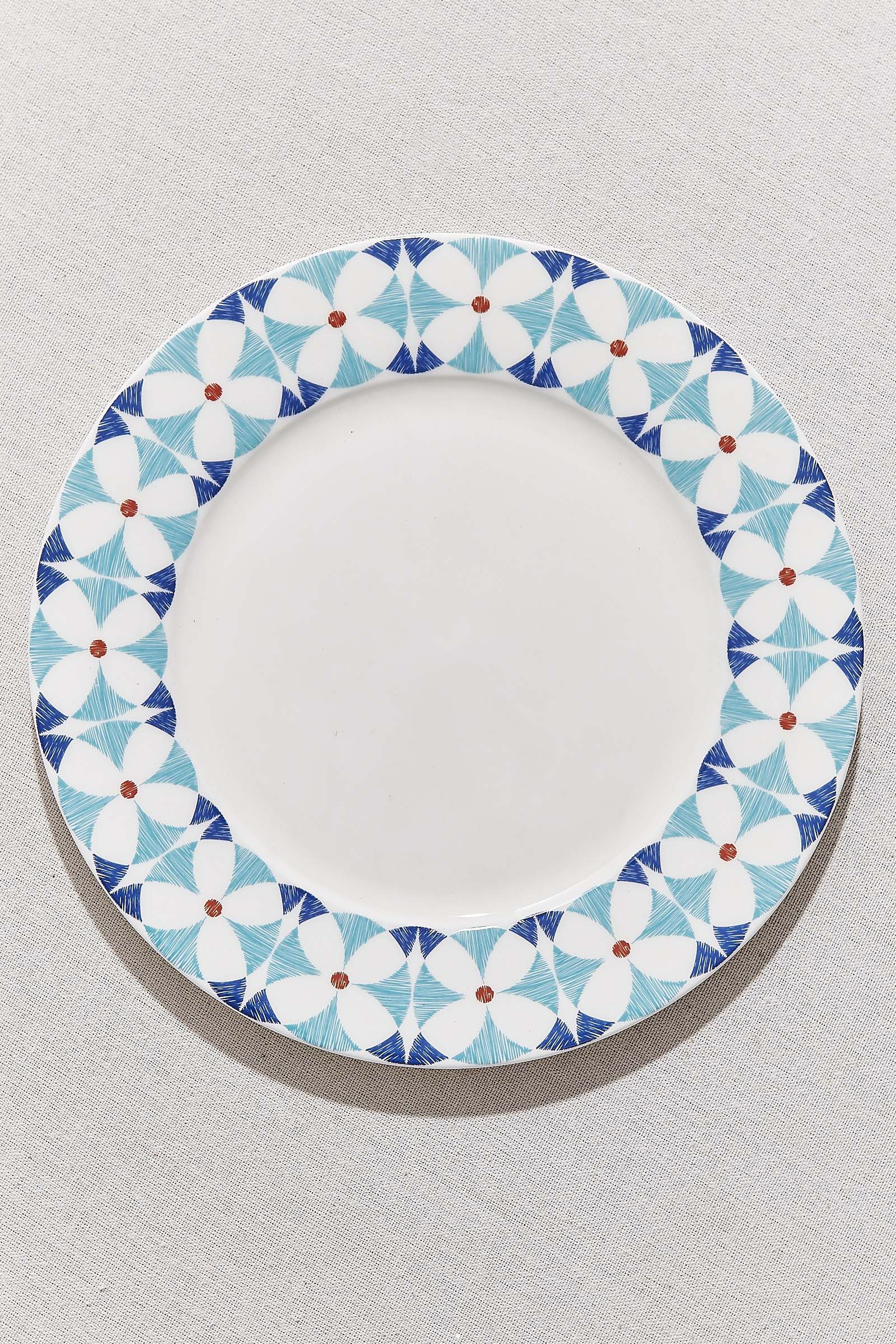 Alaçatı Porselen Yemek Tabağı