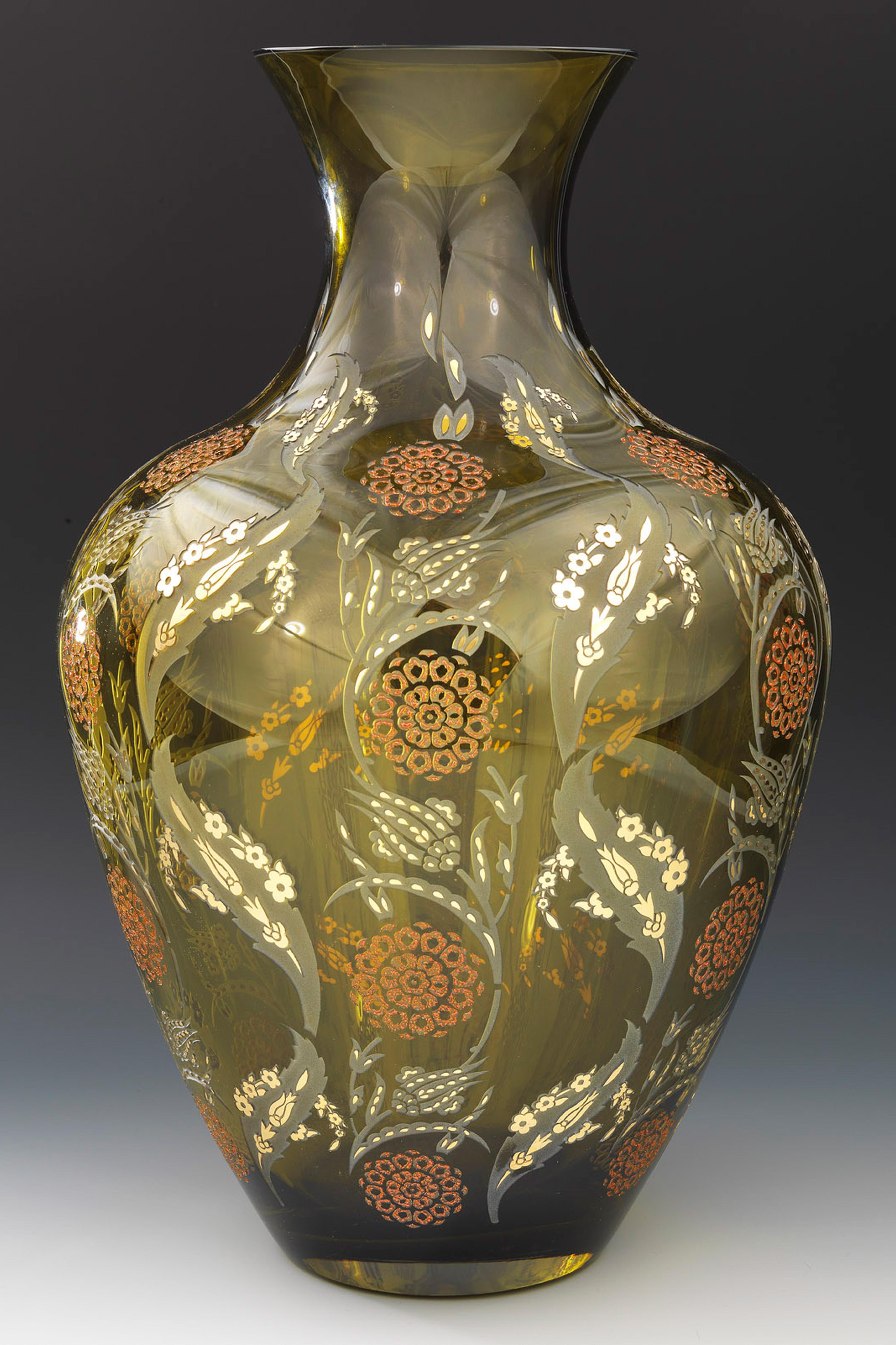 Green Ahzar Floor Vase