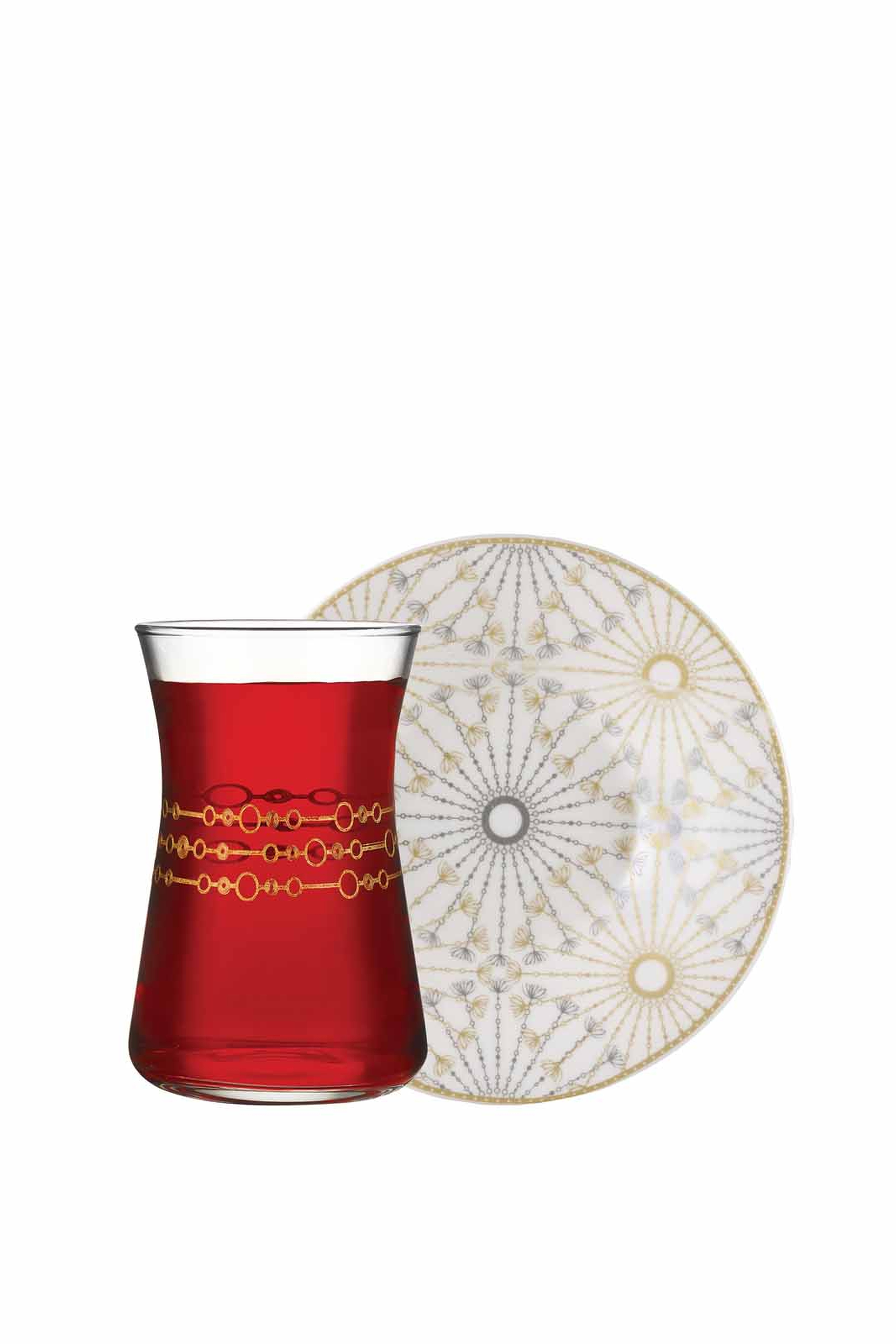 Gold Circle Tea Set 6 pcs