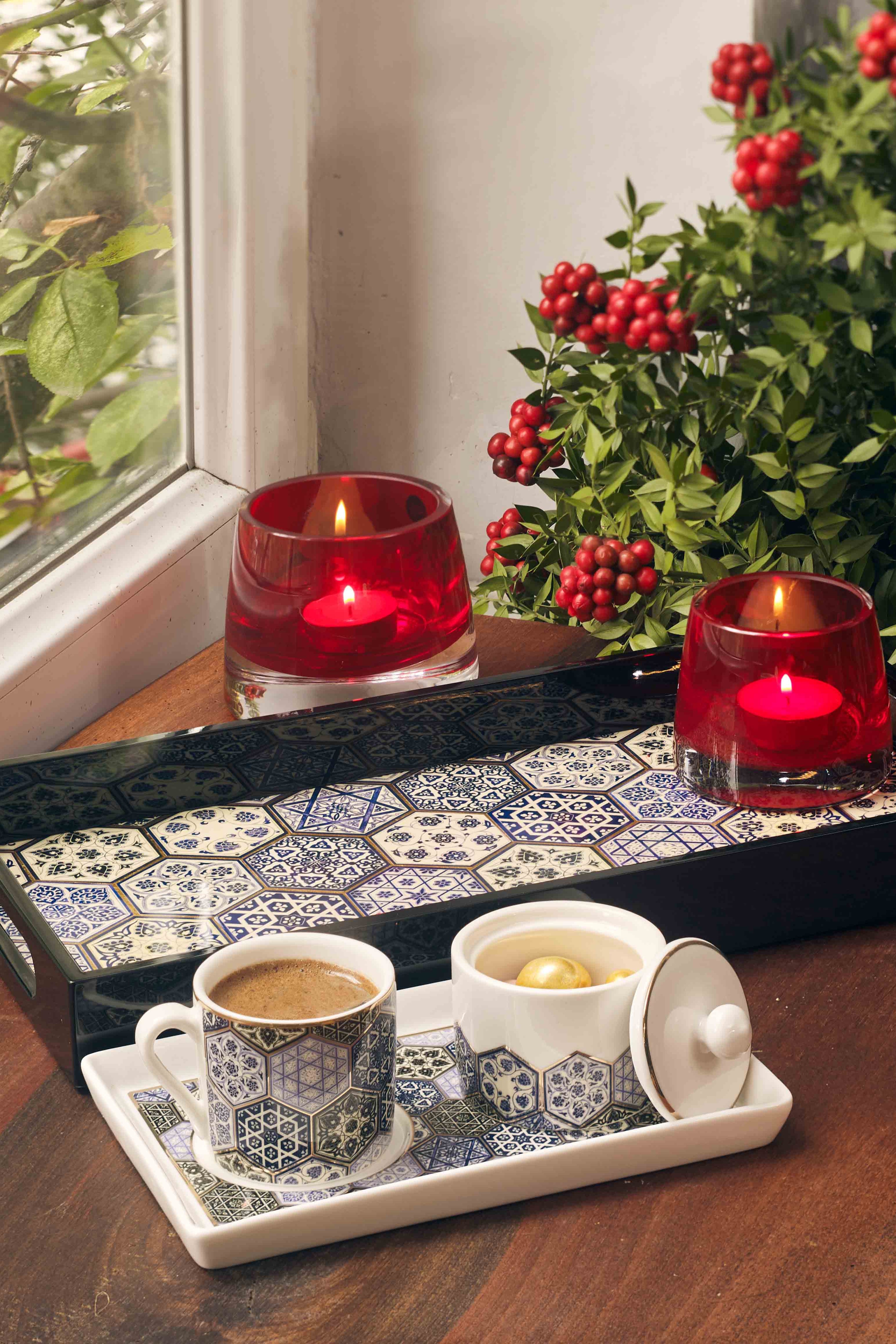 Tiled Turkish Coffee Set