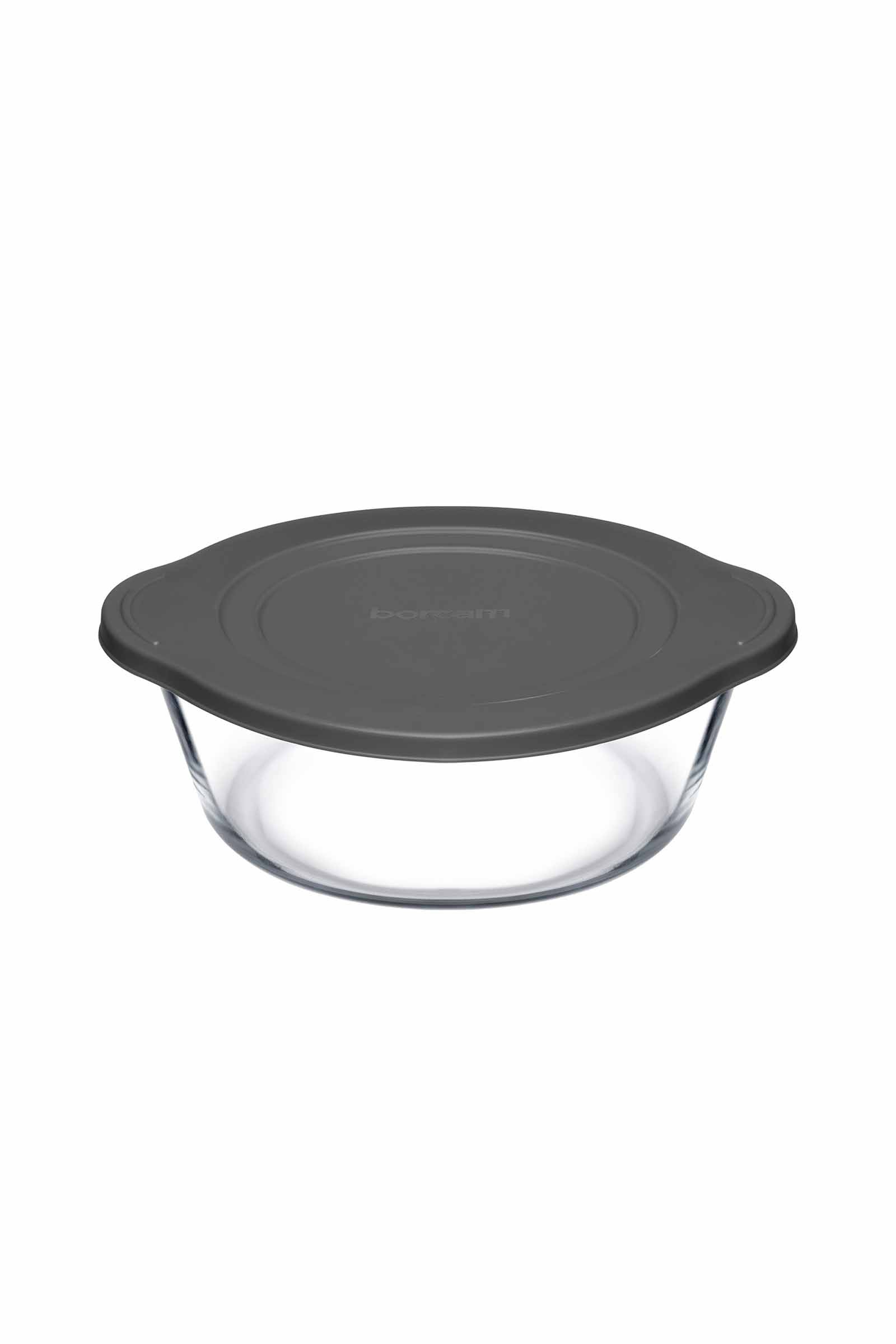Plastic Grey Covered Baking Dish 1460 cc