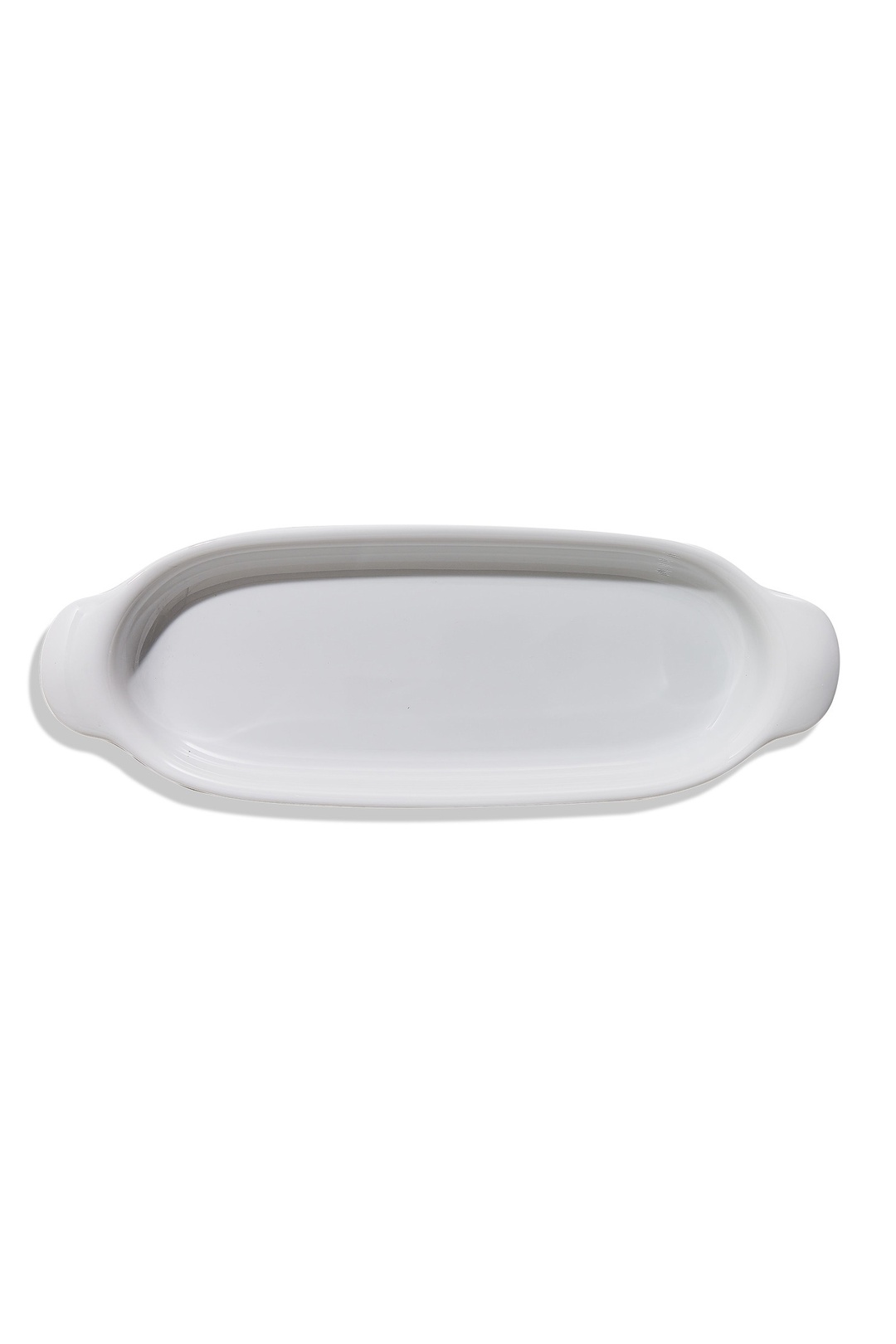 Organic Porselen Oval Fırın Kabı 41 cm Beyaz