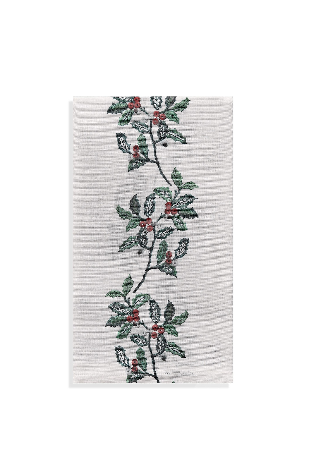 Yılbaşı Çiçeği Runner 50x150 cm Kırmızı Yeşil