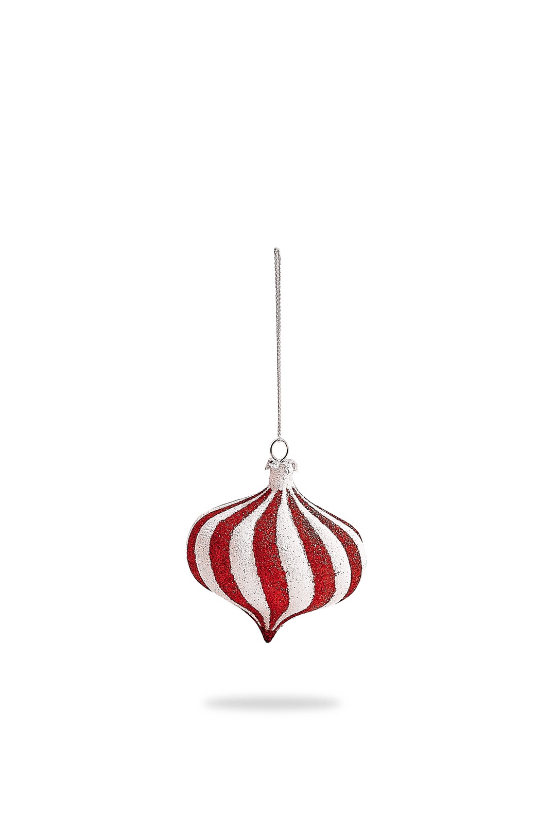Candy Stripe Ağaç Süsü Kırmızı Beyaz