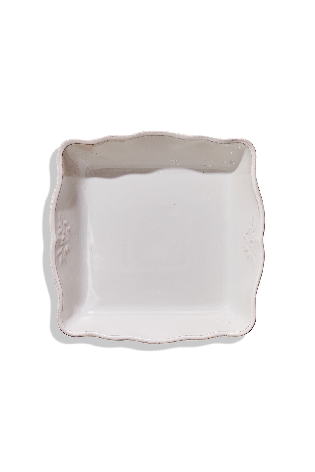 Marialva Seramik Kare Fırın Kabı 27 cm Krem