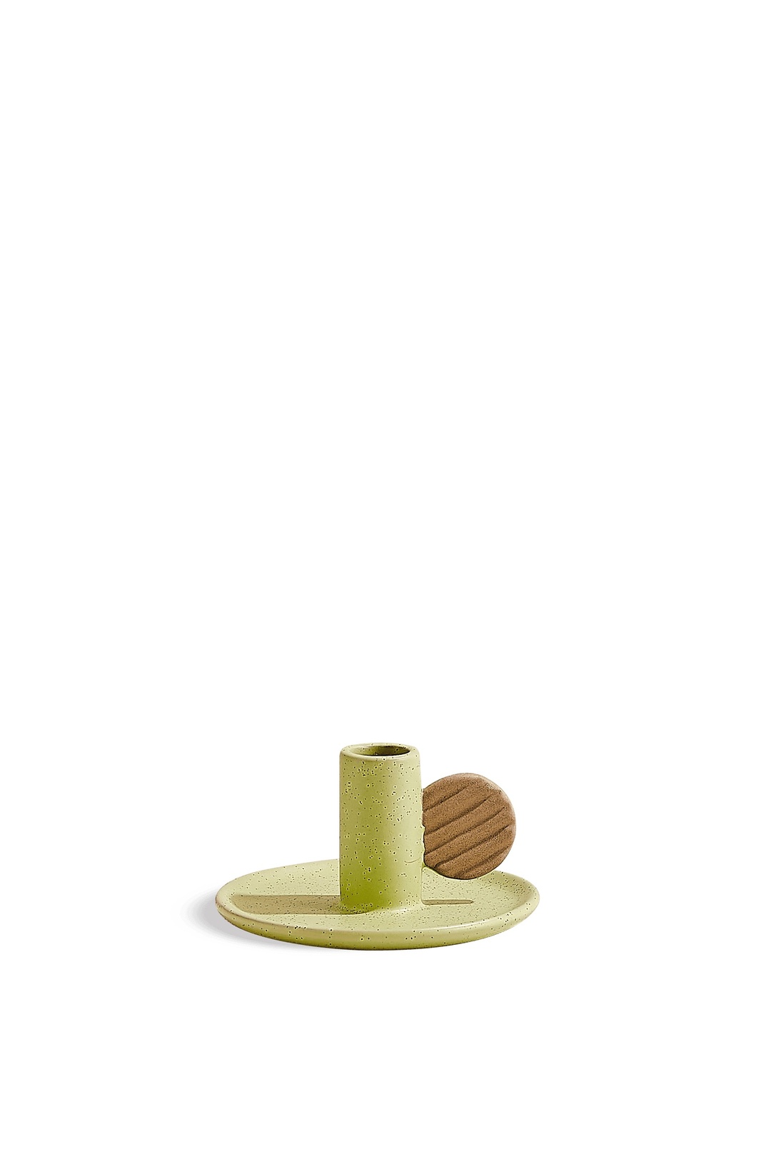 Minimal No:3 Seramik Şamdan Mumluk Yeşil