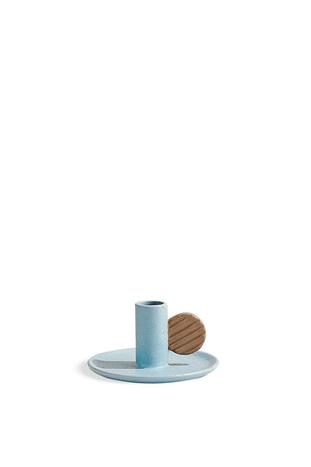 Minimal No:2 Seramik Şamdan Mumluk Mavi