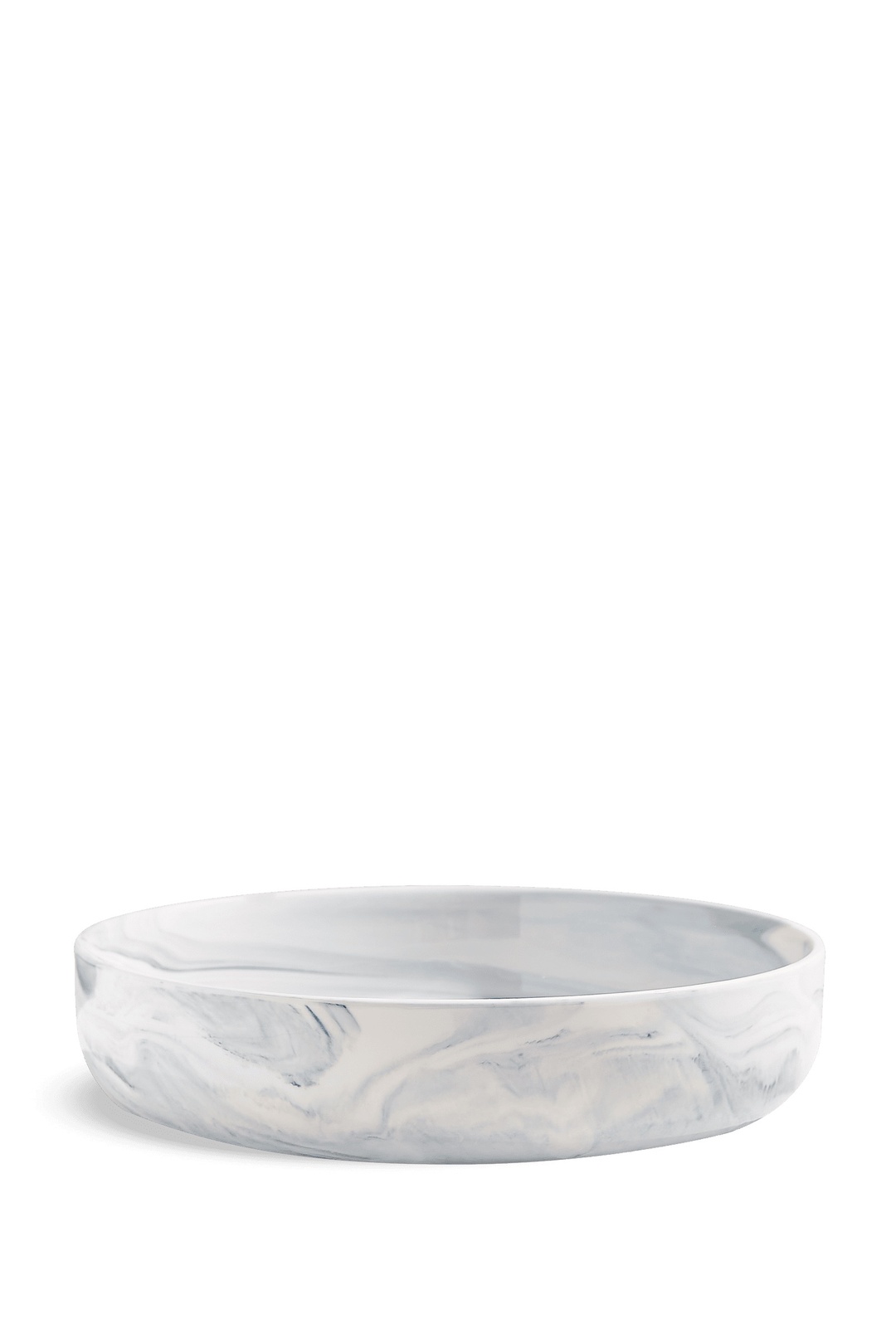 Marble Porselen Servis Kase Mavi