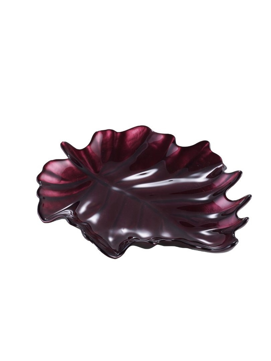 Yaprak Tabak 31 cm Mor