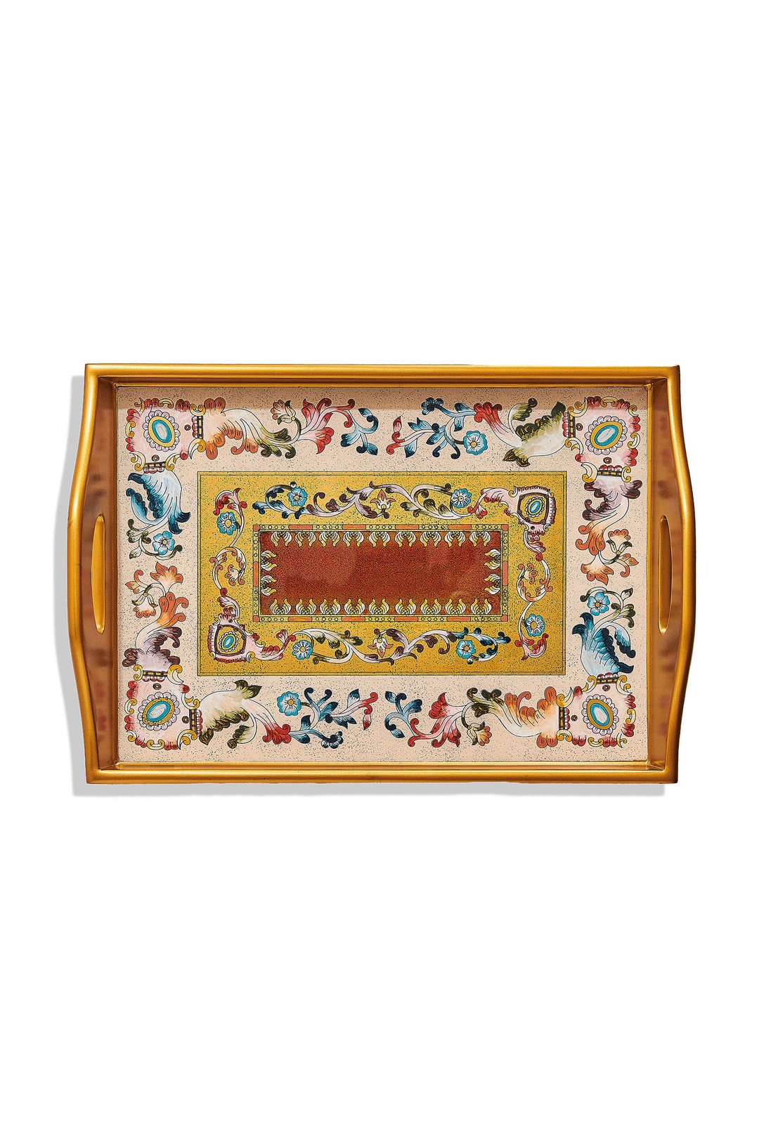 Çiçek Tepsi 41x28x7 Cm