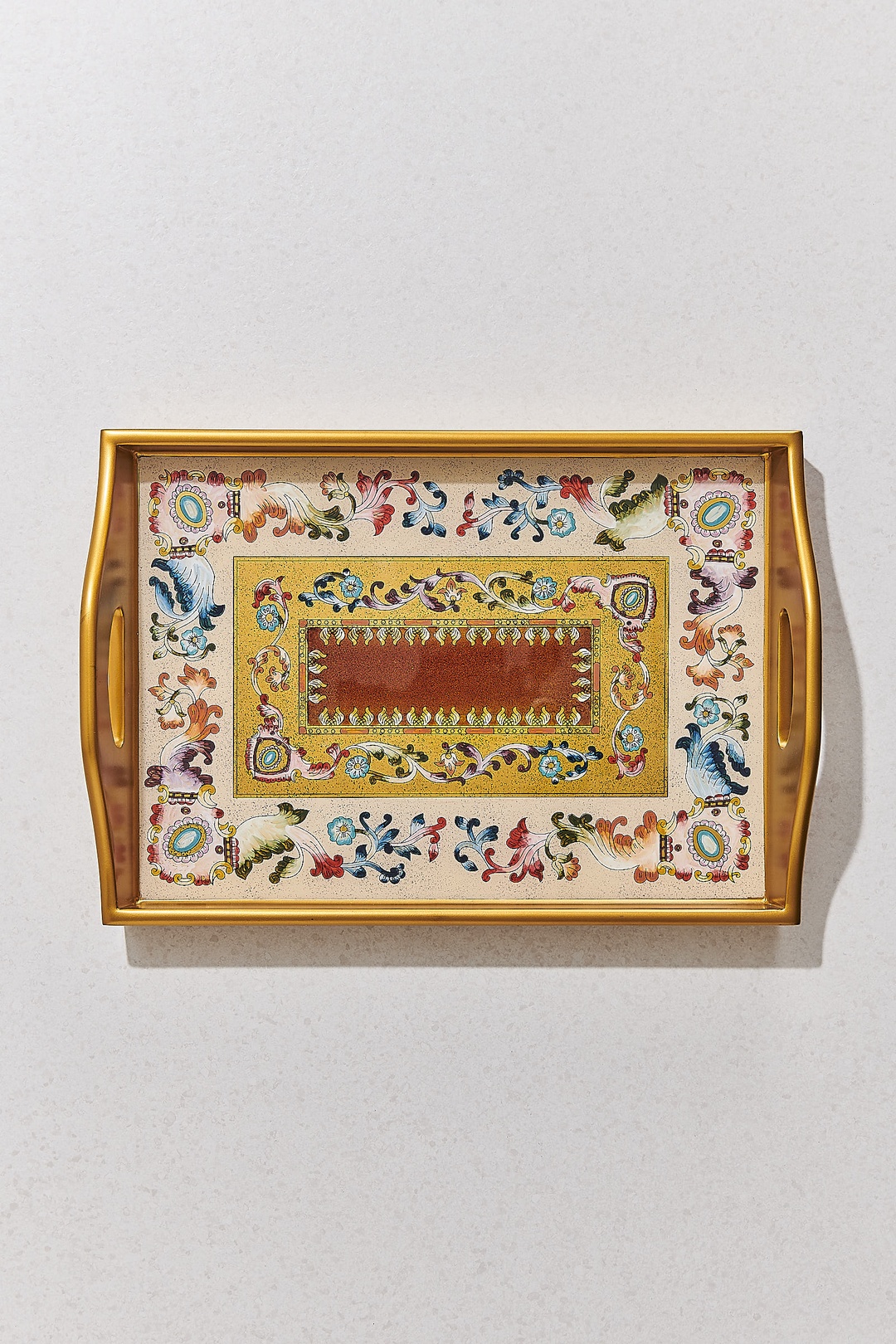 Çiçek Tepsi 41x28x7 Cm