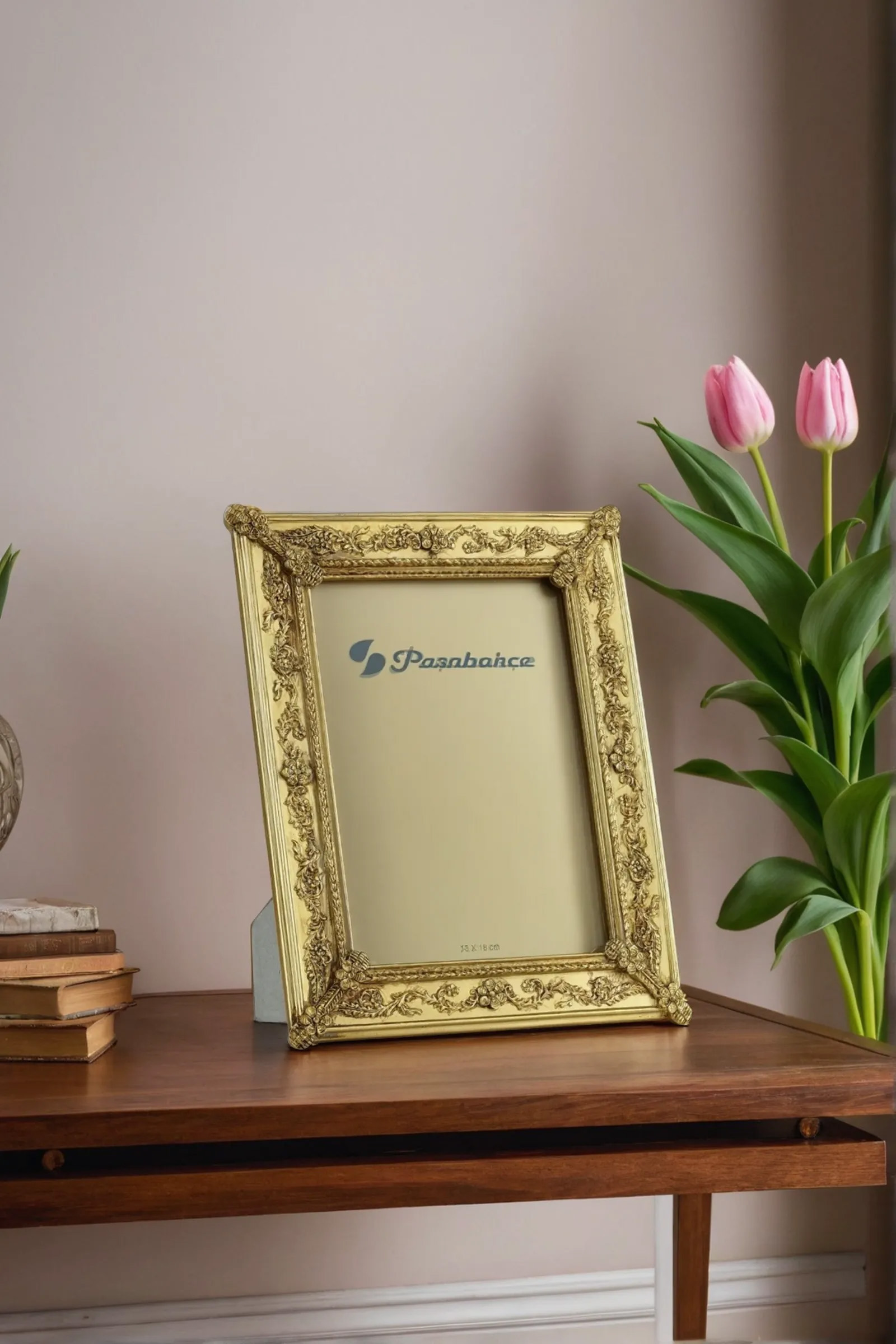 Paşabahçe(パシャバチェ) 花瓶 オスマン帝国 金色の浮彫り装飾花瓶 Camellia Picture Frame 13x18 Cm Price - Paşabahçe
