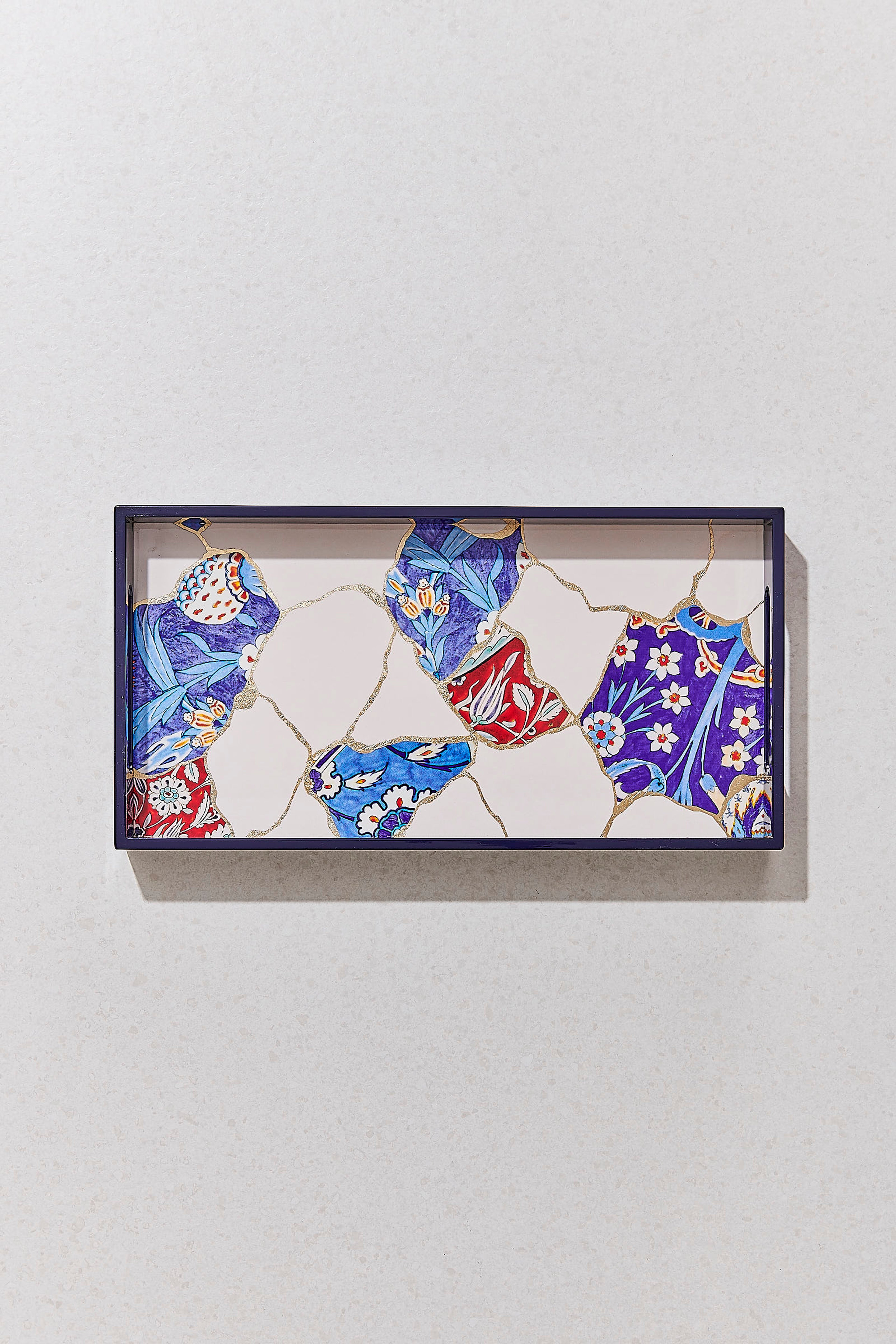 Kintsugi Tray Cobalt 35x18x3.5 Cm