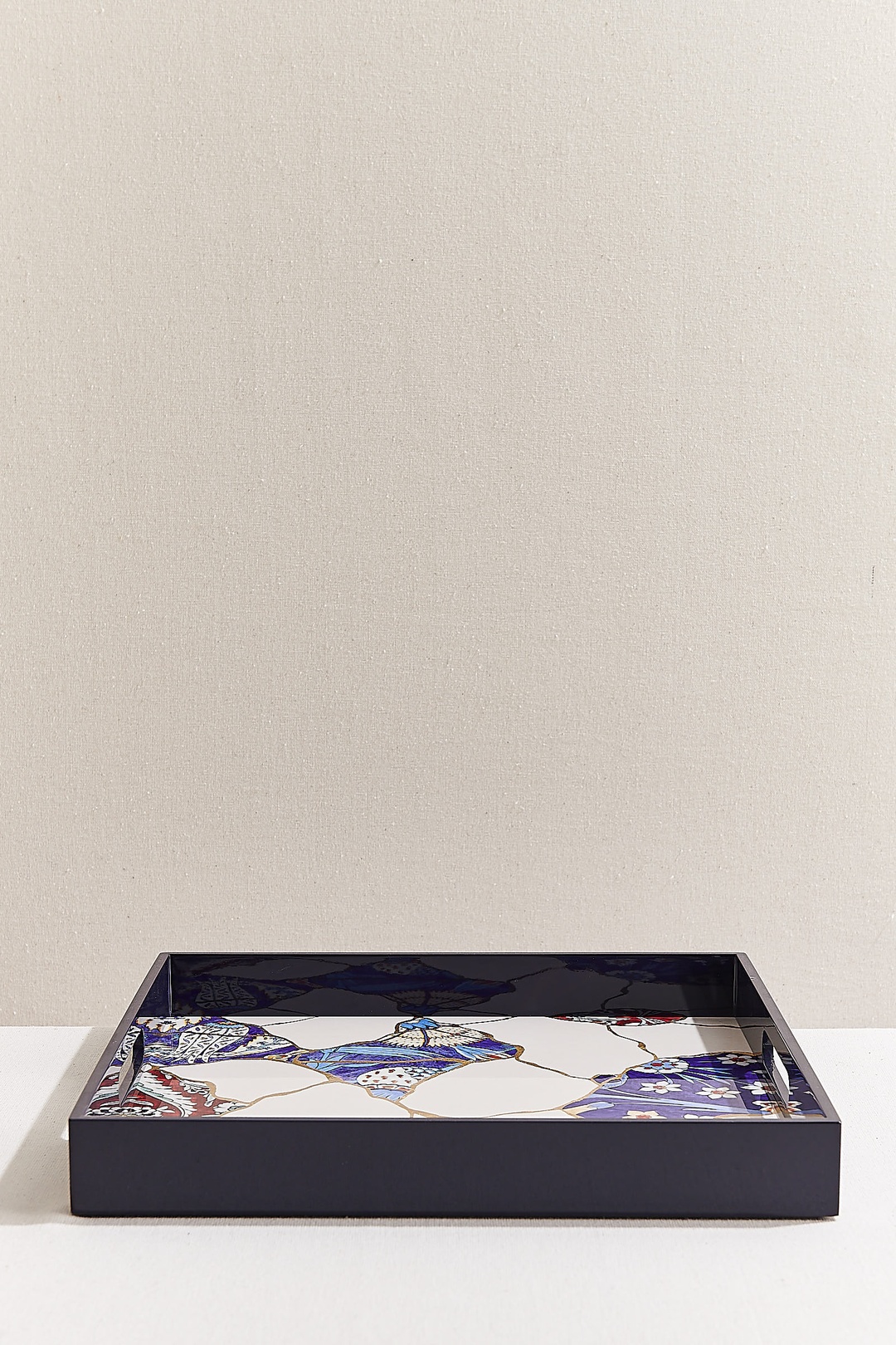 Kintsugi Tepsi Kobalt 35x35 Cm