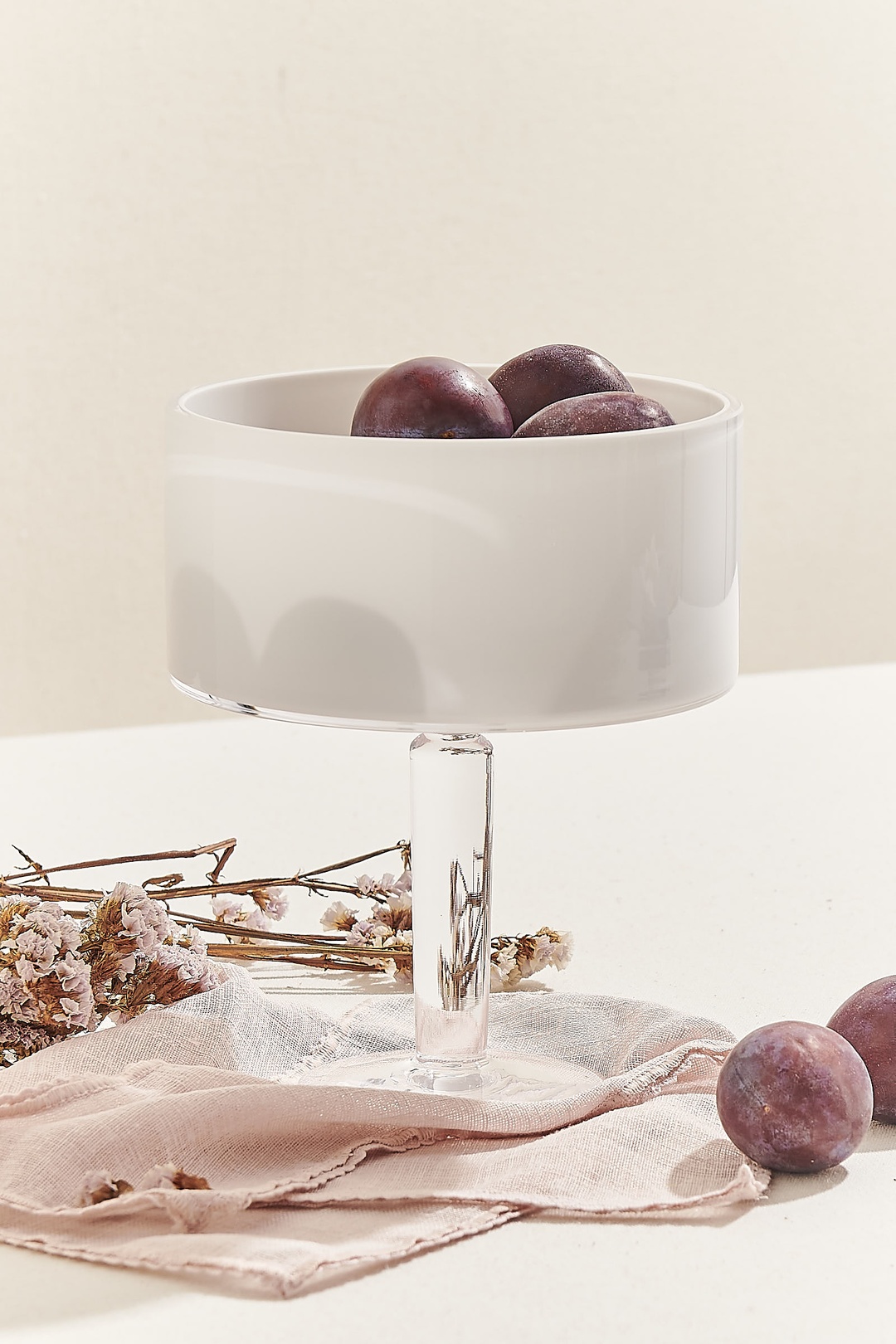 Ayaklı Servis 18 cm Beyaz